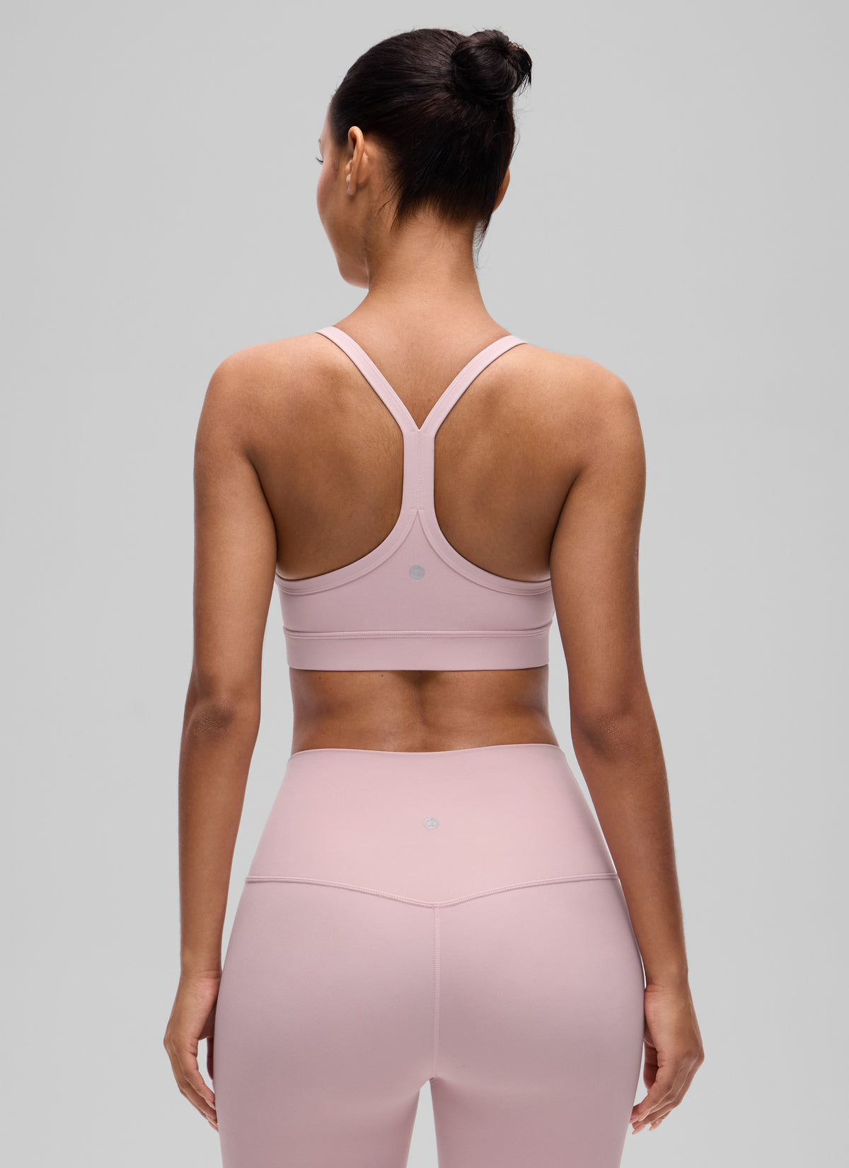 CRZ YOGA Women's Butterluxe Yoga U Neck Y Back Sports Bra Pink Haze @model_info:T