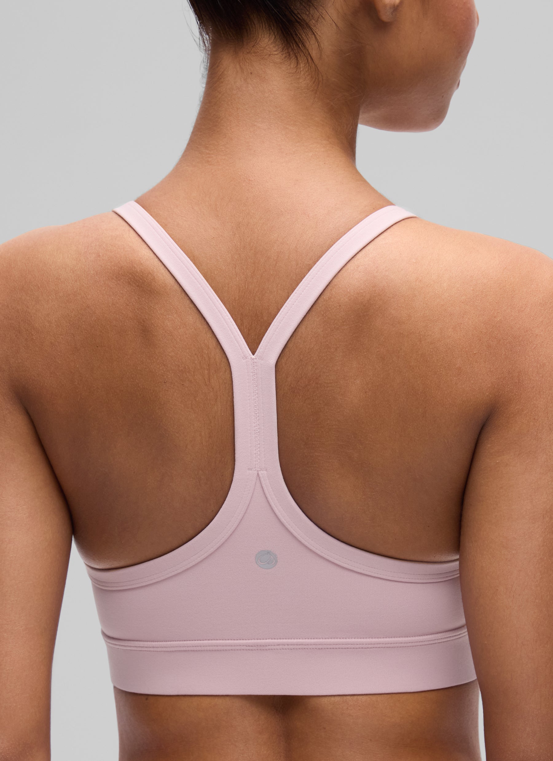 CRZ YOGA Women's Butterluxe Yoga U Neck Y Back Sports Bra Pink Haze @model_info:T