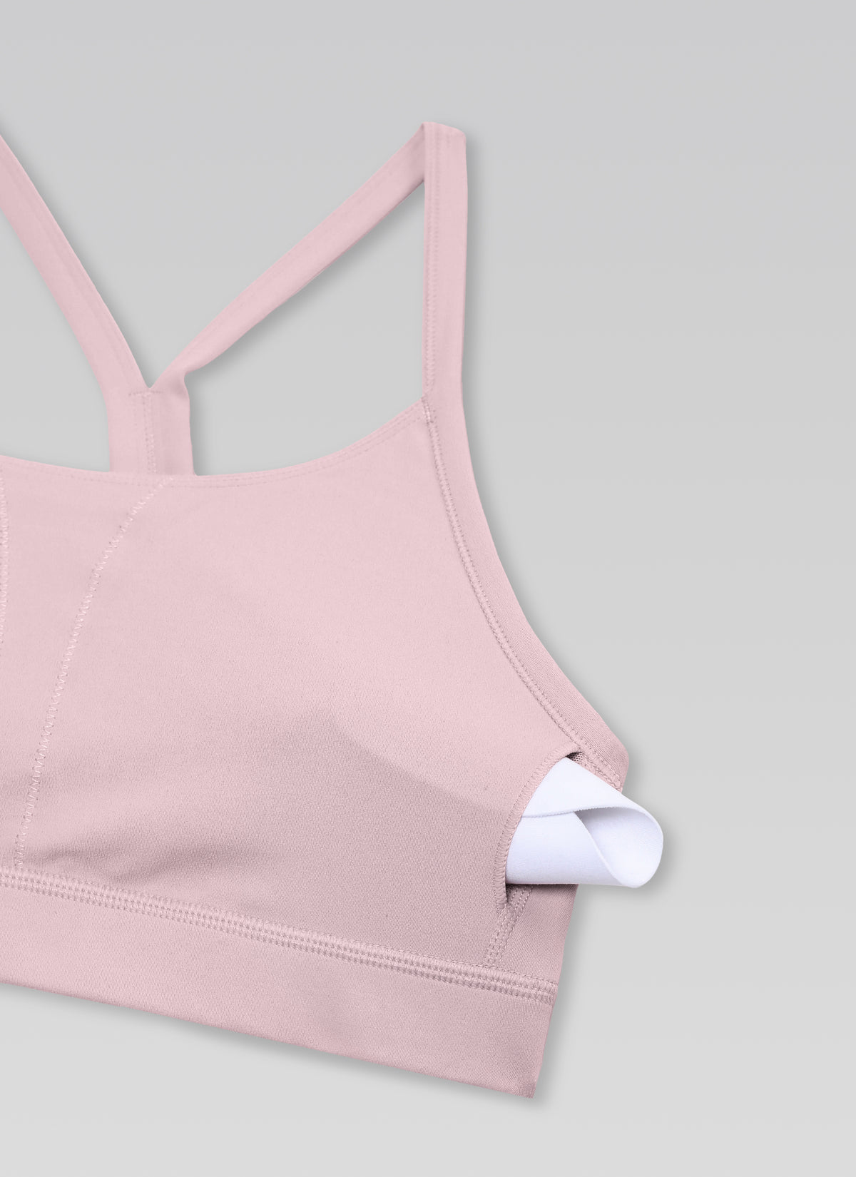 CRZ YOGA Women's Butterluxe Yoga U Neck Y Back Sports Bra Pink Haze @model_info:X1