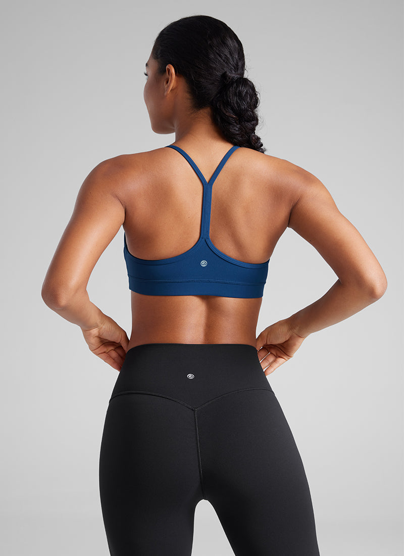CRZ YOGA Dames Yoga Lichtsteun Butterluxe Sport-bh Y-rug Frans Marineblauw