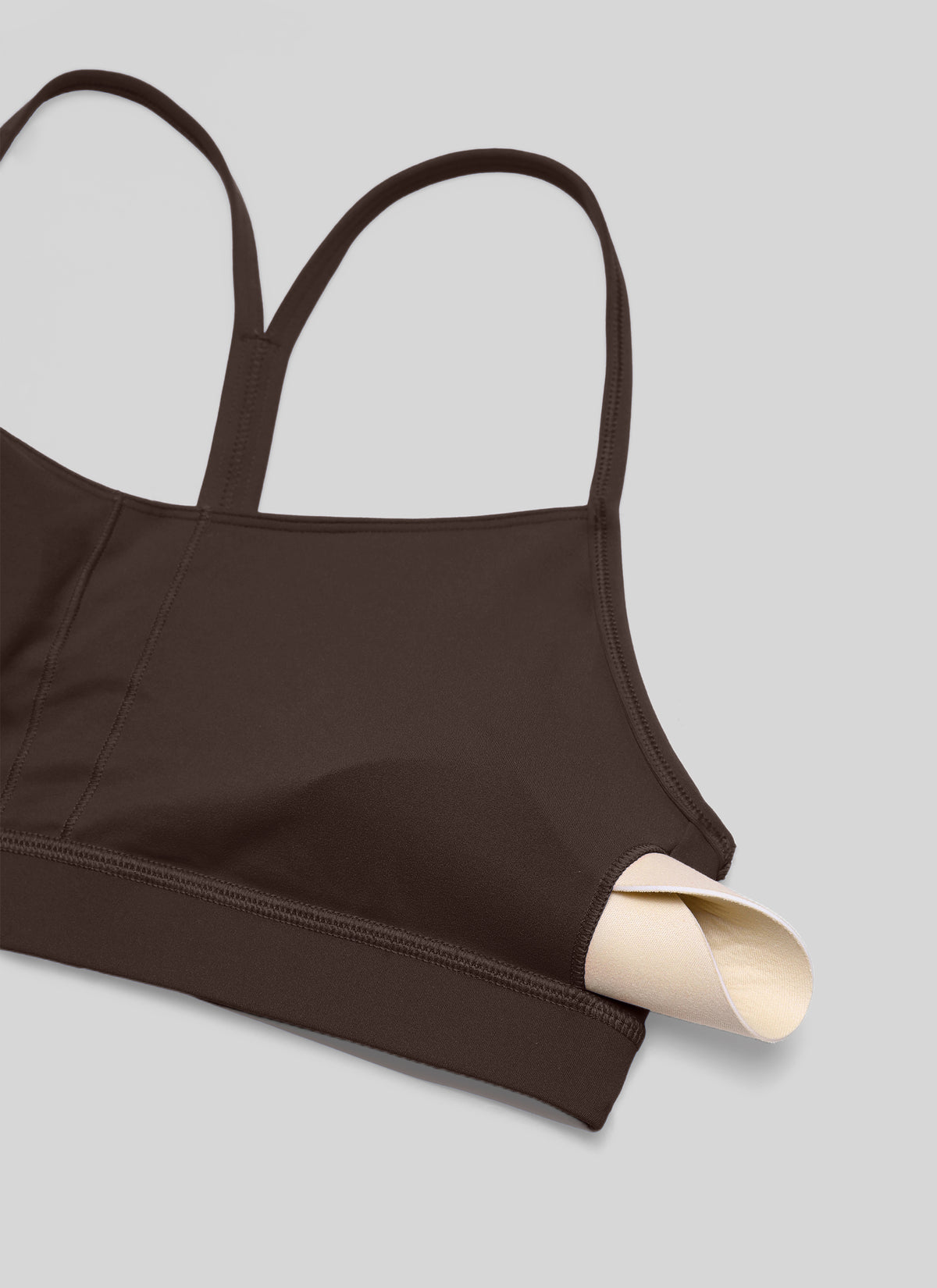 CRZ YOGA Naisten kevyen tuen Butterluxe-urheiluliivit joogaan, Y-selkämys, Hot Fudge Brown @model_info:NEW