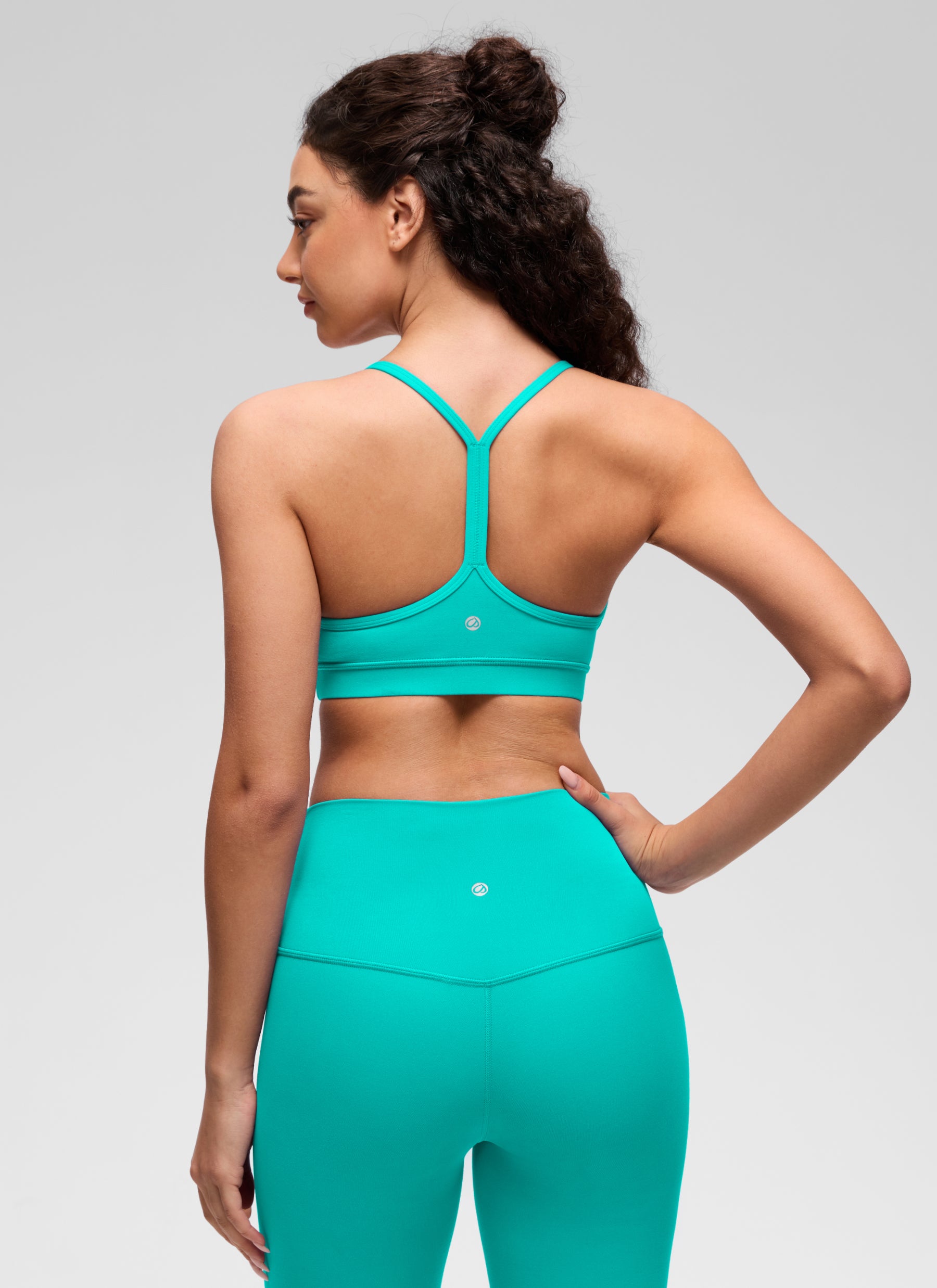 CRZ YOGA Naisten Jooga Kevyt tuki Butterluxe Urheiluliivit Y-selkä Tropics Teal