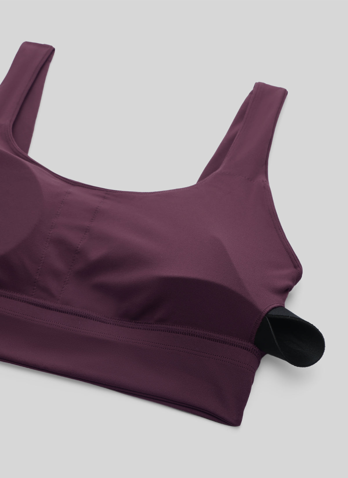 CRZ YOGA Women's Yoga Low Support Butterluxe Sport Bra U Back Longline Deep Purple @model_info:NEW
