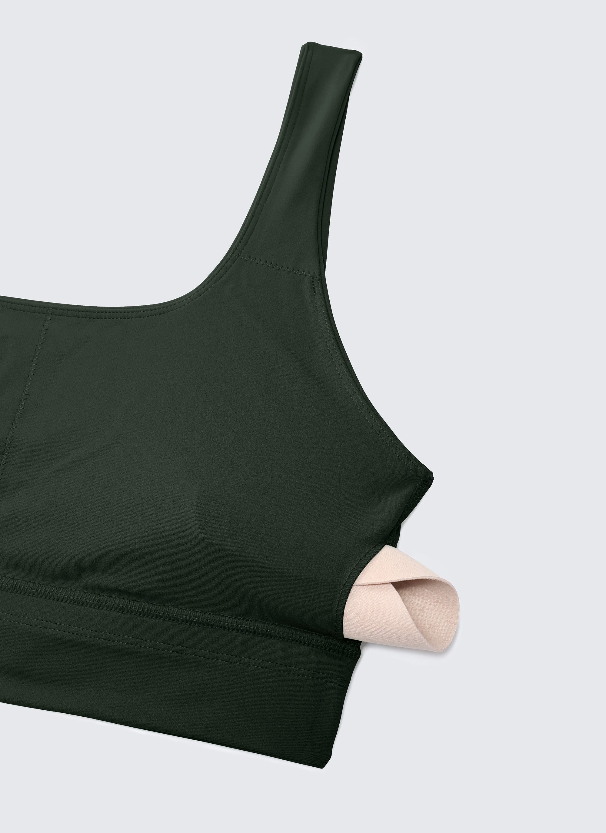 CRZ YOGA Women's Yoga Low Support Butterluxe Sport Bra U Back Longline Legend Green @model_info:NEW