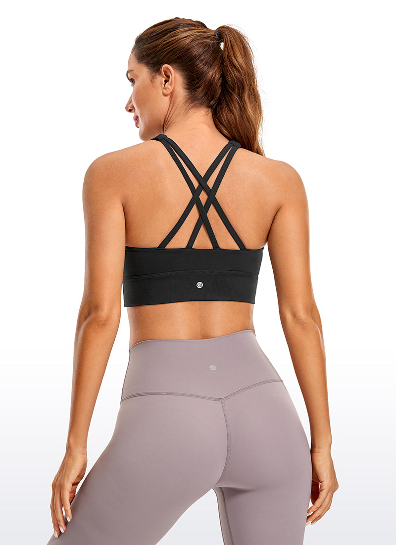 Soutien-gorge d'entraînement Butterluxe à maintien moyen et dos à bretelles pour femme CRZ YOGA Black
