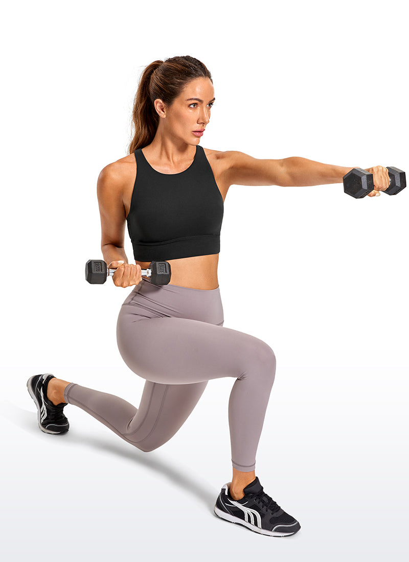 Soutien-gorge d'entraînement Butterluxe à maintien moyen et dos à bretelles pour femme CRZ YOGA Black