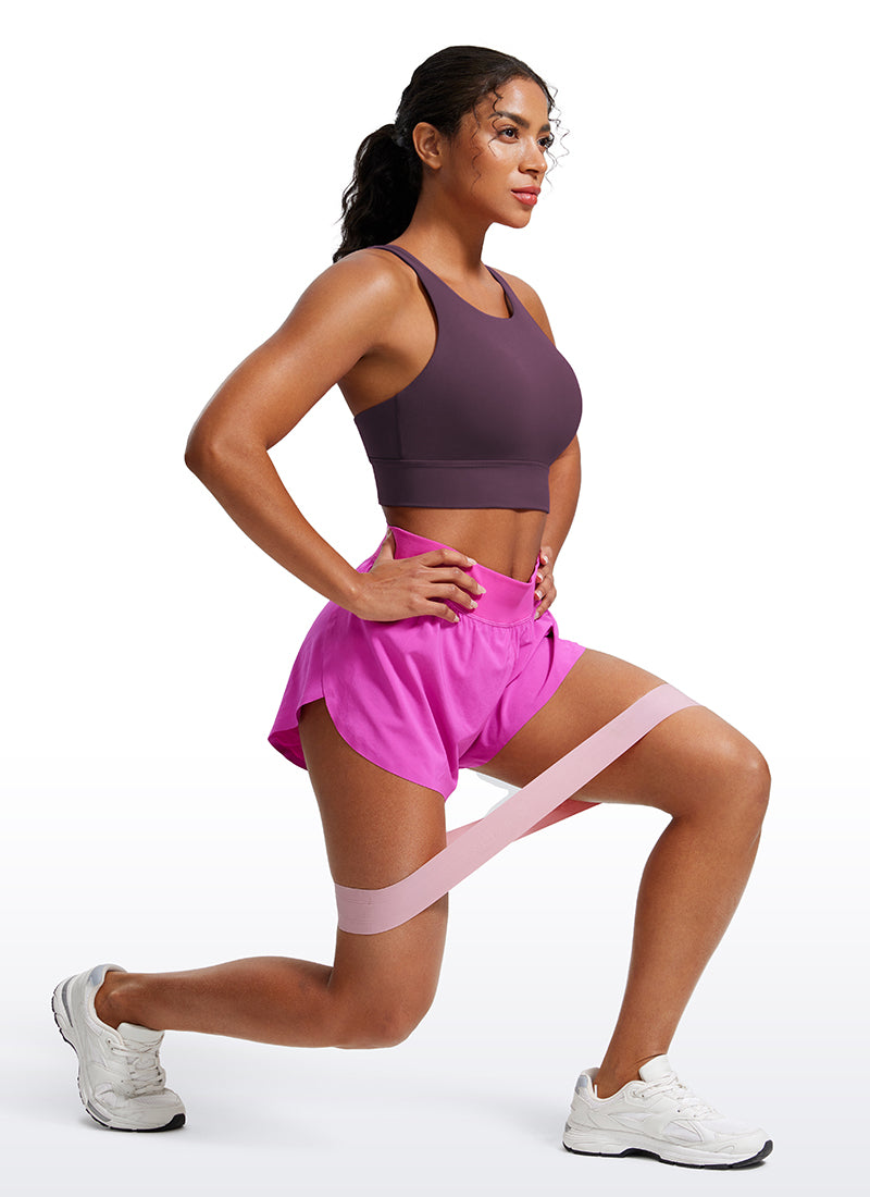 Soutien-gorge d'entraînement Butterluxe à maintien moyen et dos à bretelles pour femme CRZ YOGA Grape Thistle Purple