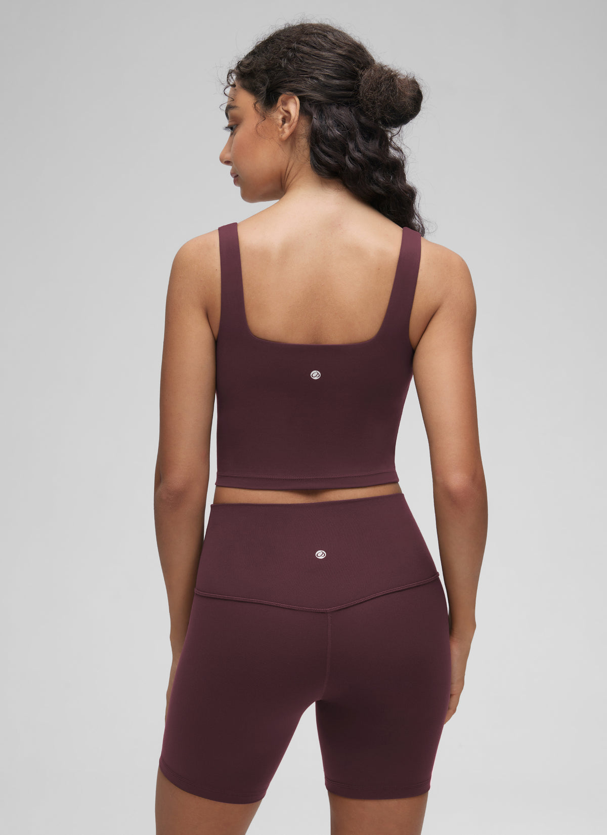 CRZ YOGA Naisten Jooga Matalan Tuen Butterluxe Pitkä Urheiluliivi Neliömäinen Pääntie Ripe Plum @model_info:Anano