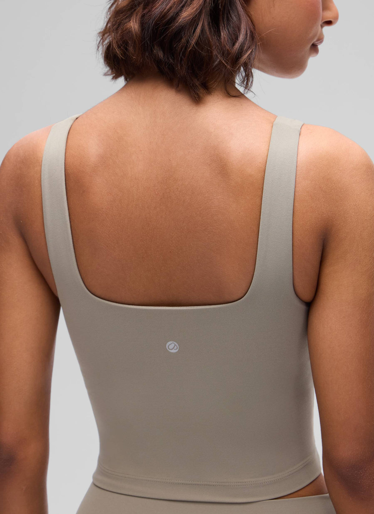 CRZ YOGA Naisten Jooga Matalan Tuen Butterluxe Pitkä Urheiluliivi Neliömäinen Pääntie Warm Ash Grey @model_info:Tati