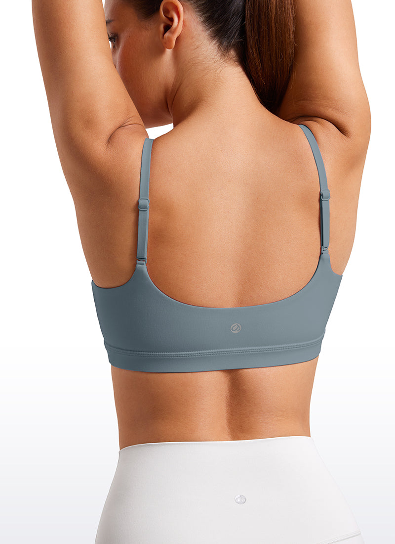 CRZ YOGA Reggiseno con scollo rotondo e spalline sottili regolabili Butterluxe da donna Blu Belgio