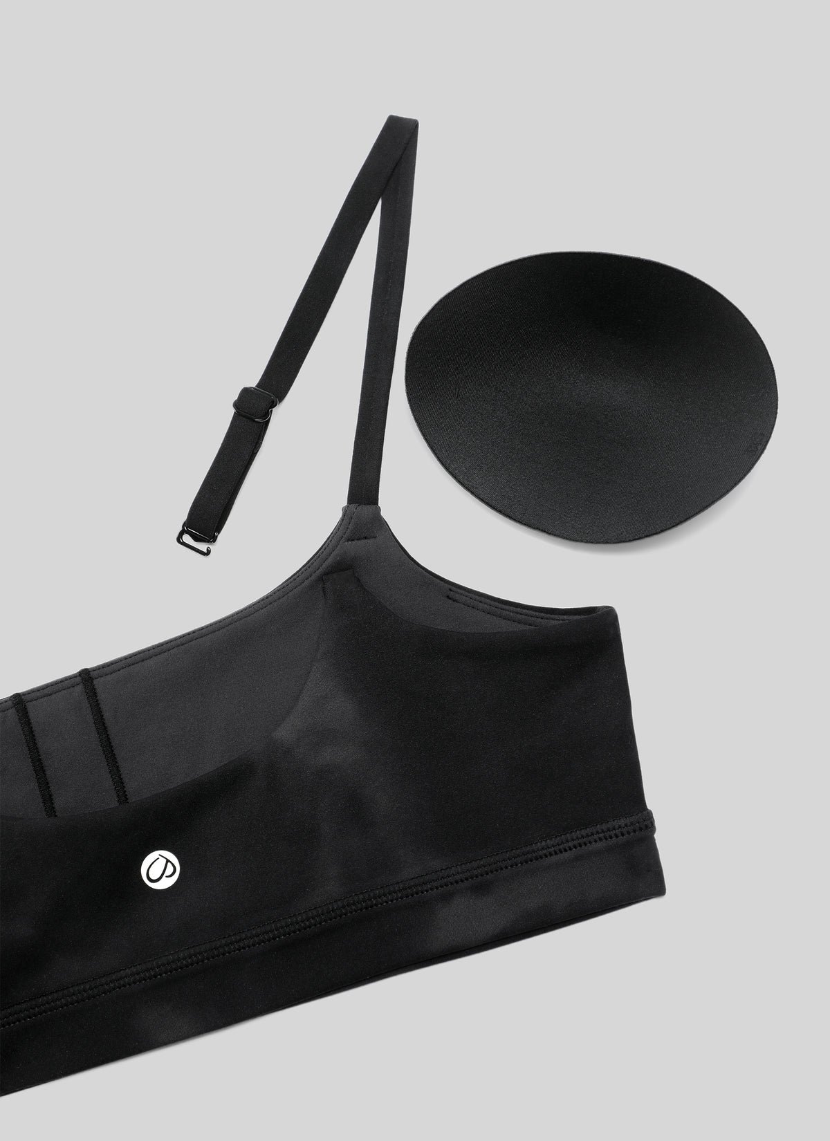 CRZ YOGA Sujetador de tirantes finos ajustables con cuello redondo Butterluxe para mujer Flores Negro Tie Dye @model_info:NEW