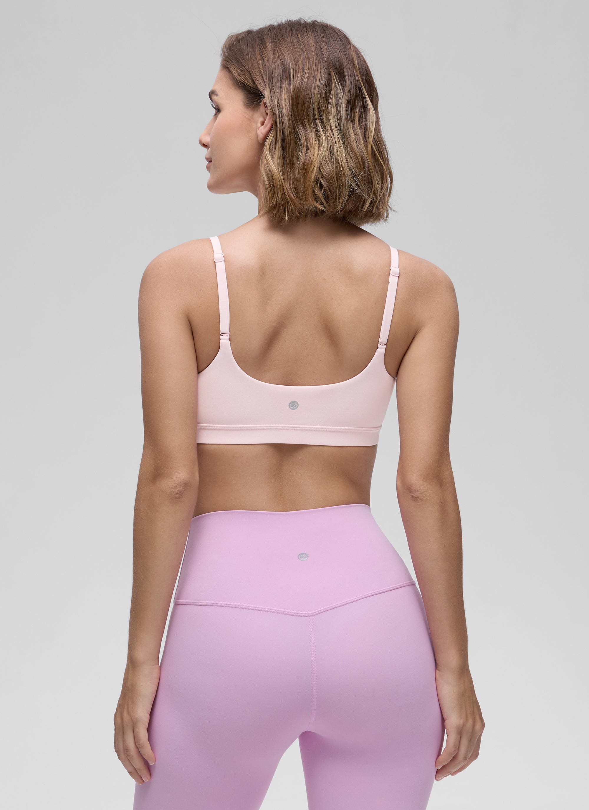 CRZ YOGA Reggiseno con scollo rotondo e spalline sottili regolabili Butterluxe da donna Rosa Fragola