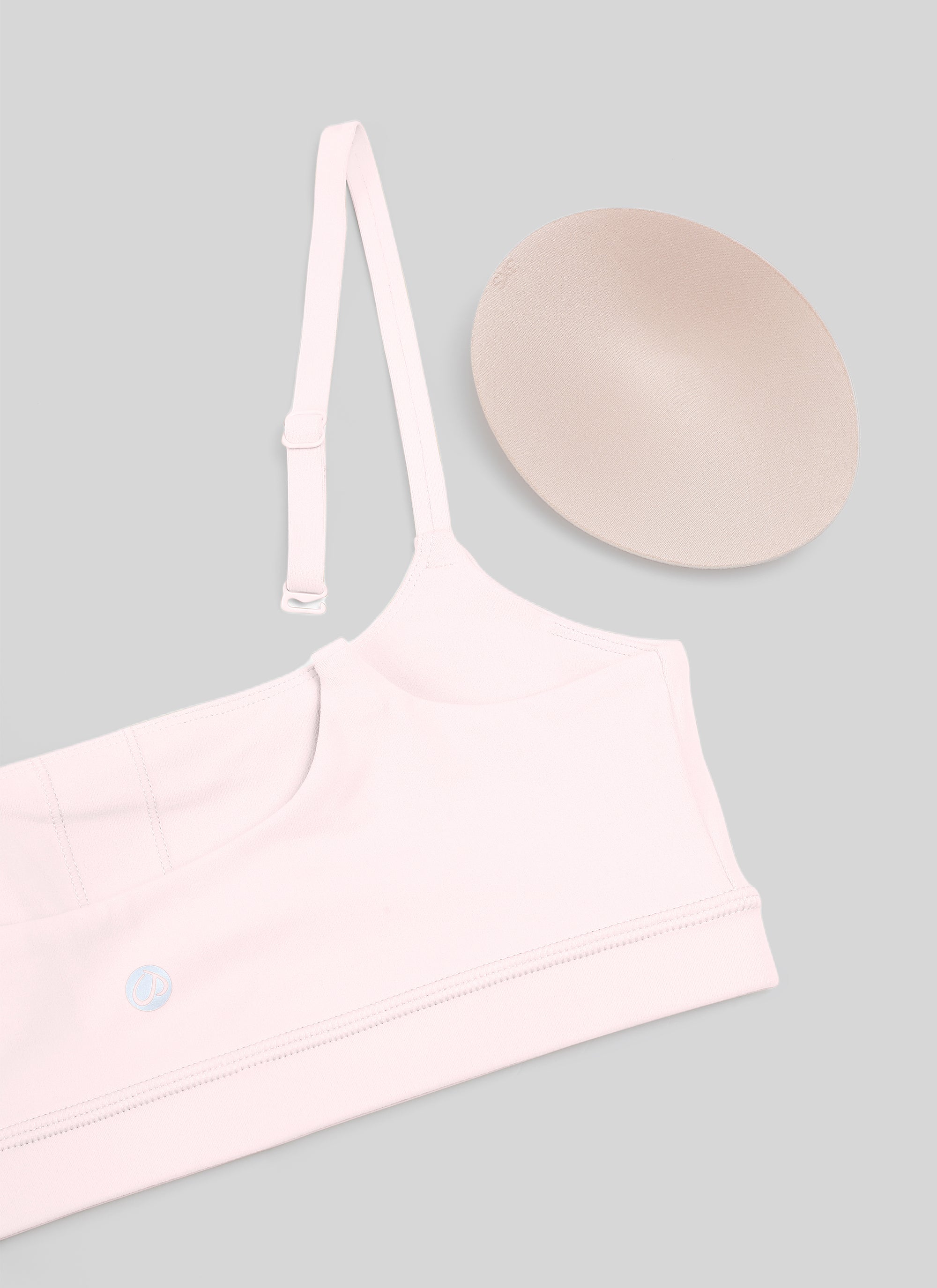 CRZ YOGA Reggiseno con scollo rotondo e spalline sottili regolabili Butterluxe da donna Rosa Fragola