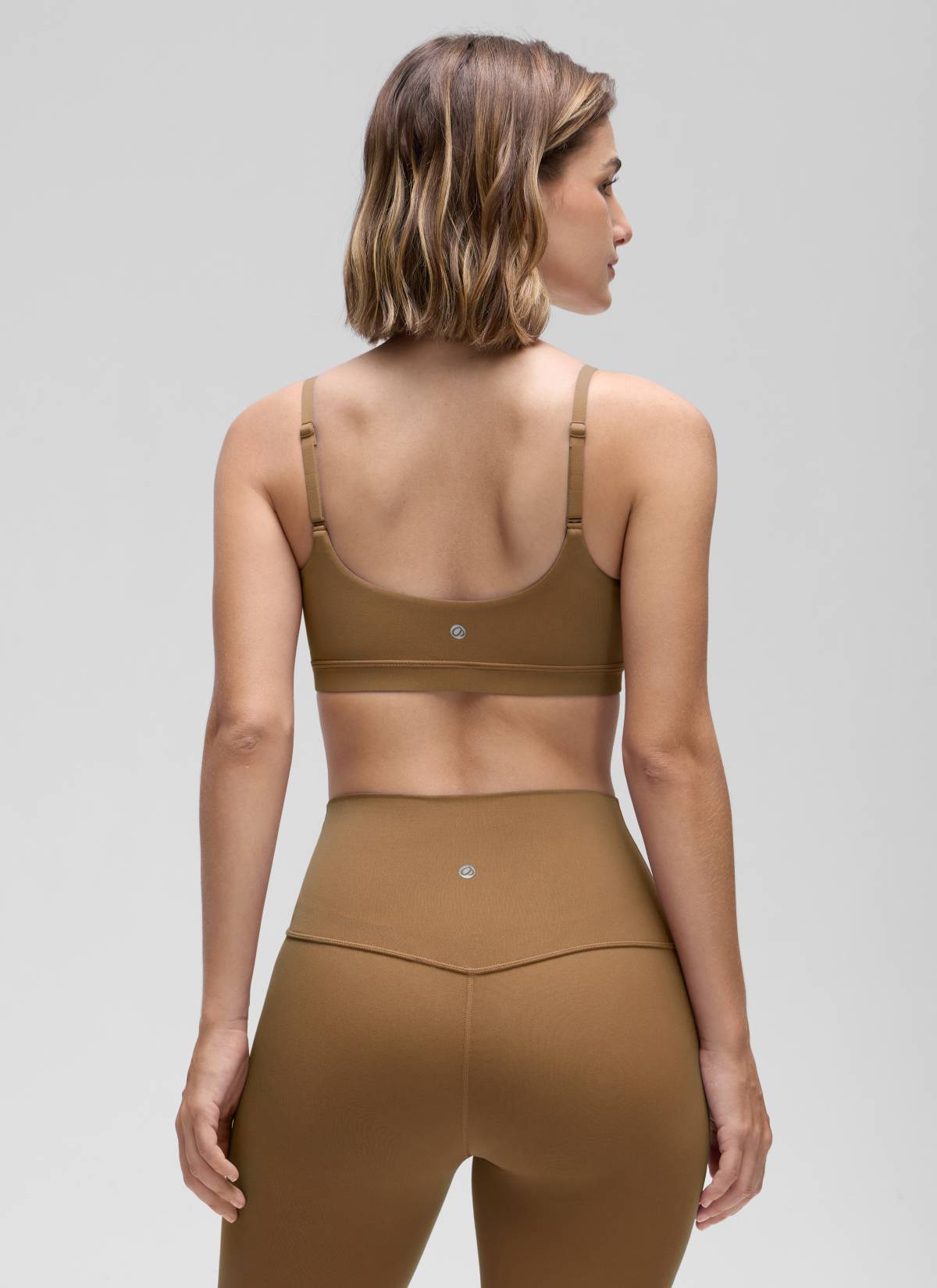 CRZ YOGA Reggiseno Donna Butterluxe con Spalline Sottili Regolabili e Scollo Rotondo Allspice
