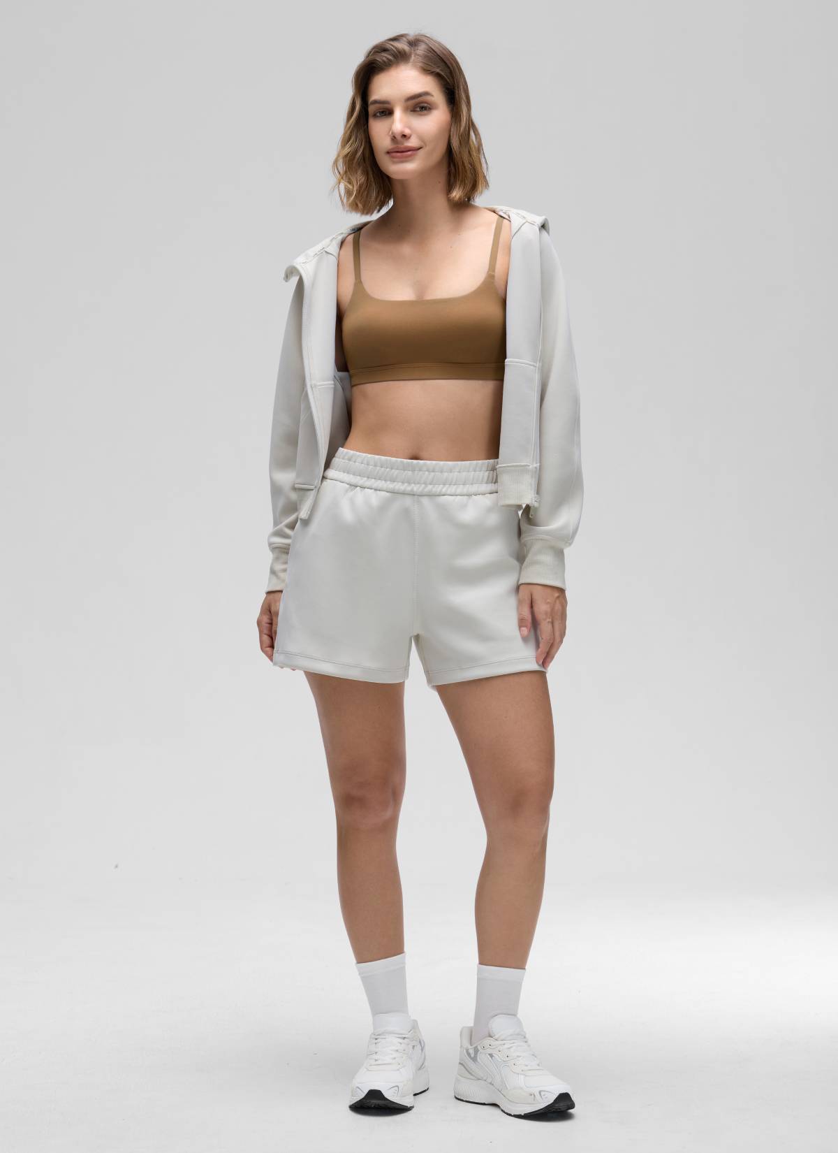 CRZ YOGA Reggiseno Donna Butterluxe con Spalline Sottili Regolabili e Scollo Rotondo Allspice