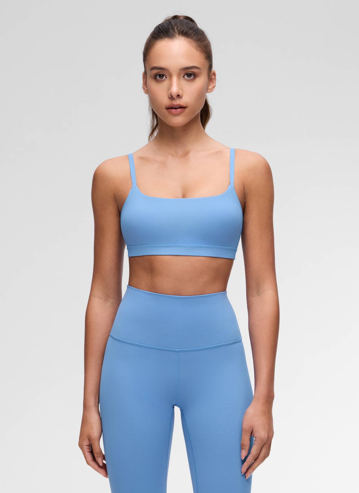 CRZ YOGA Reggiseno Donna Butterluxe con Spalline Sottili Regolabili e Scollo Rotondo Party Blue