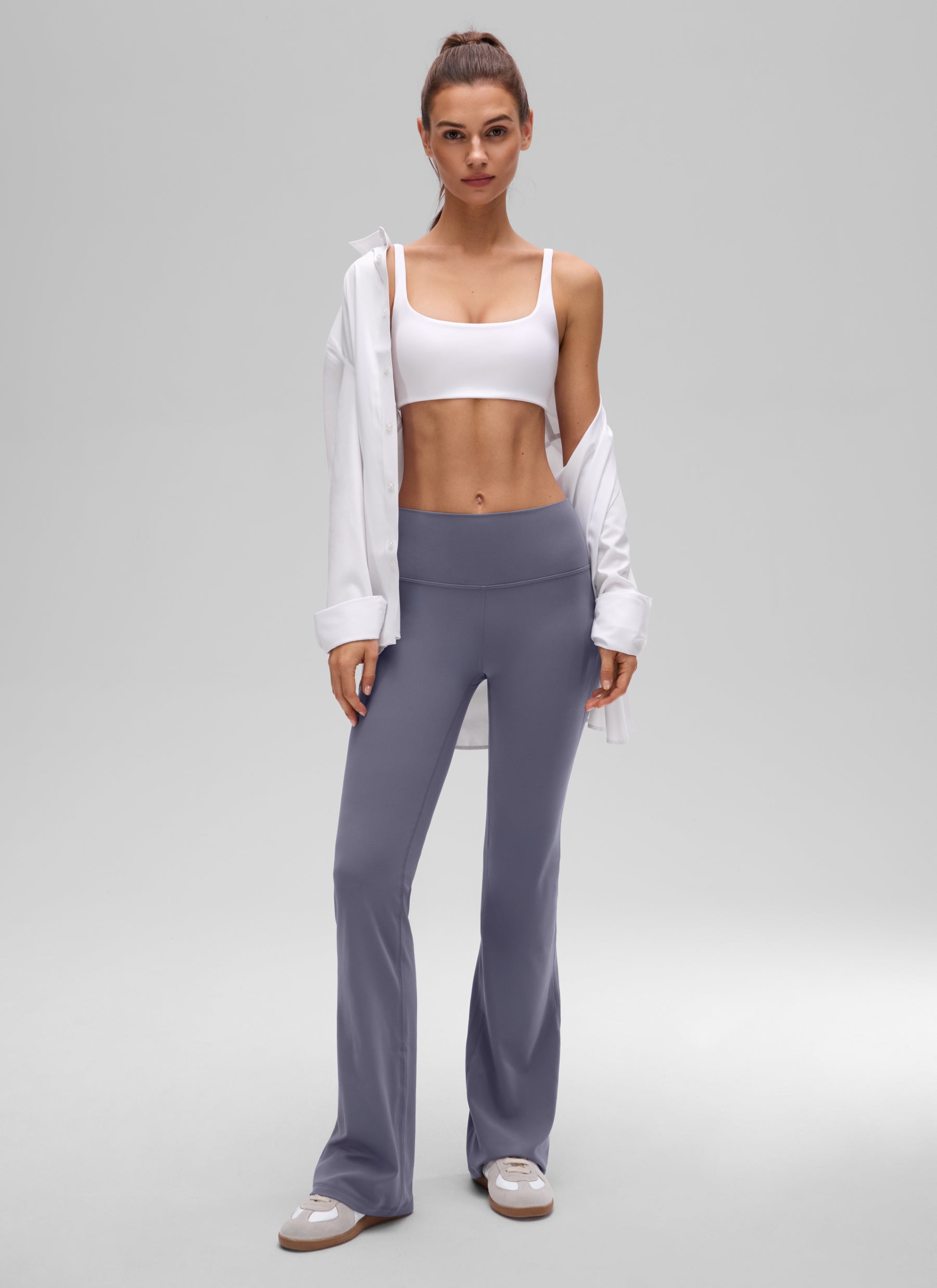 CRZ YOGA – damski biustonosz typu mini z wyściółką i kwadratowym dekoltem, model „Butterluxe”, kolor biały