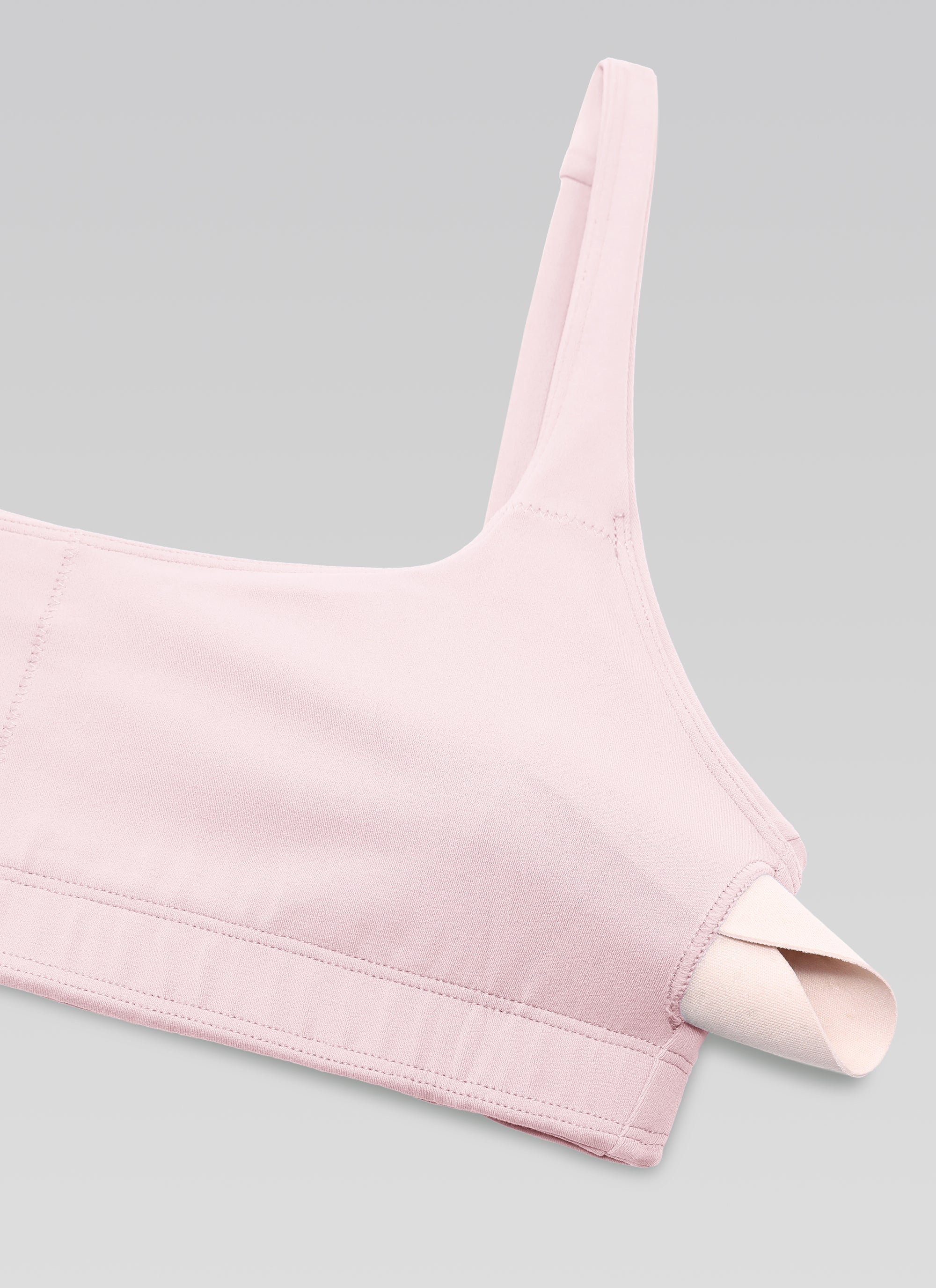 CRZ YOGA – damski biustonosz typu mini z wyściółką i kwadratowym dekoltem, model „Butterluxe”, kolor truskawkowy różowy