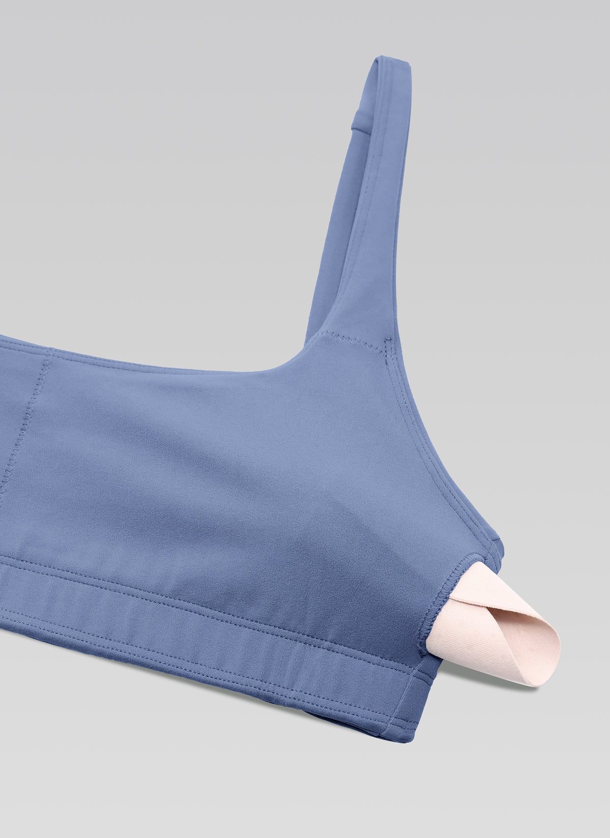 CRZ YOGA Camiseta sin mangas para mujer « Butterluxe » con cuello cuadrado y sujetador mini acolchado, color azul oasis @model_info:NUEVO