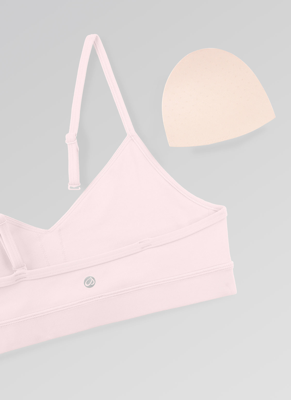 CRZ YOGA Butterluxe Womens V Neck Camisole Yoga Padded Sports Bra Strawberry Pink @model_info:NEW