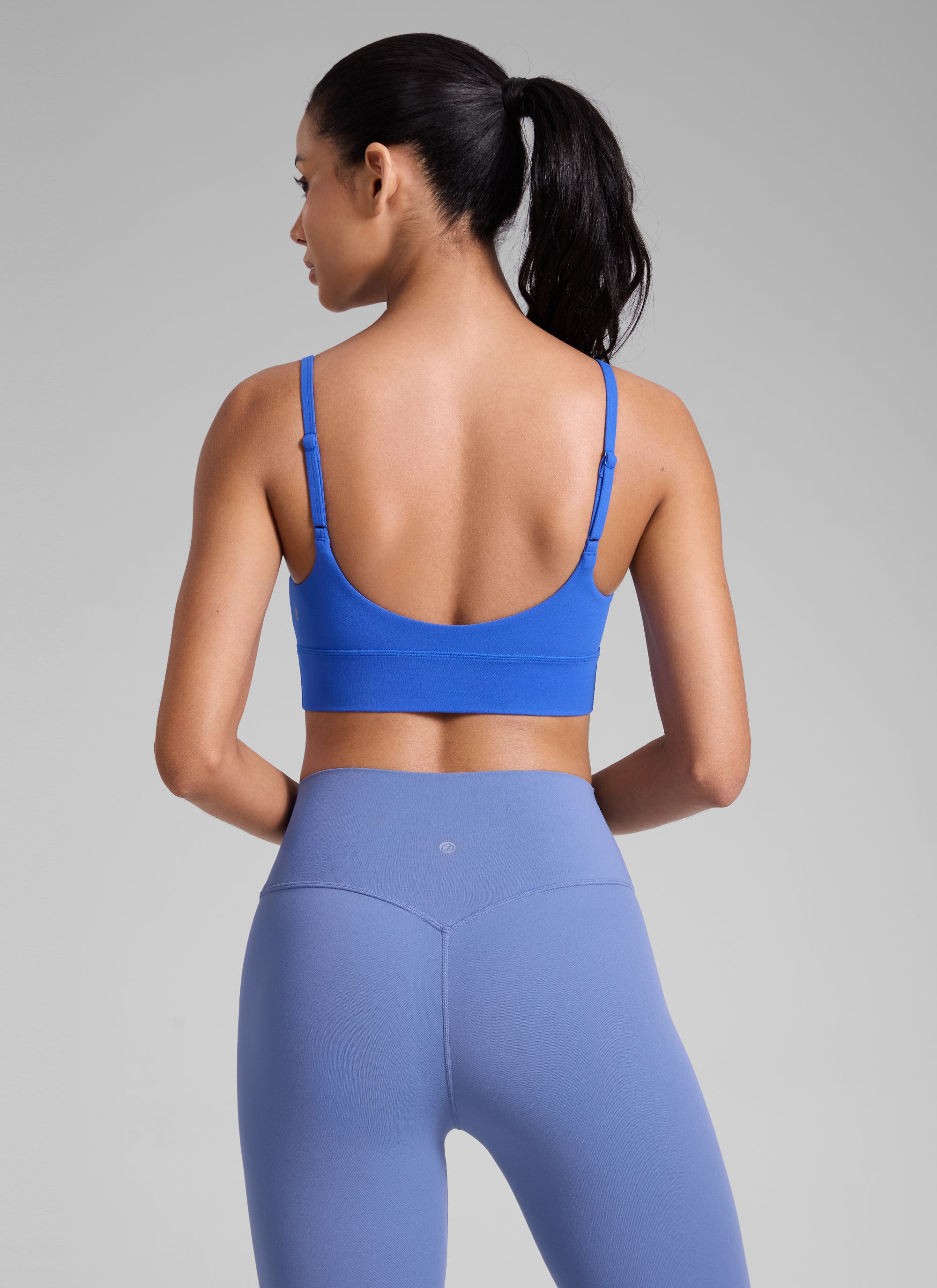 CRZ YOGA Donna Reggiseno Sportivo Butterlift Yoga a Taglio Lungo con Reggiseno Integrato Royal