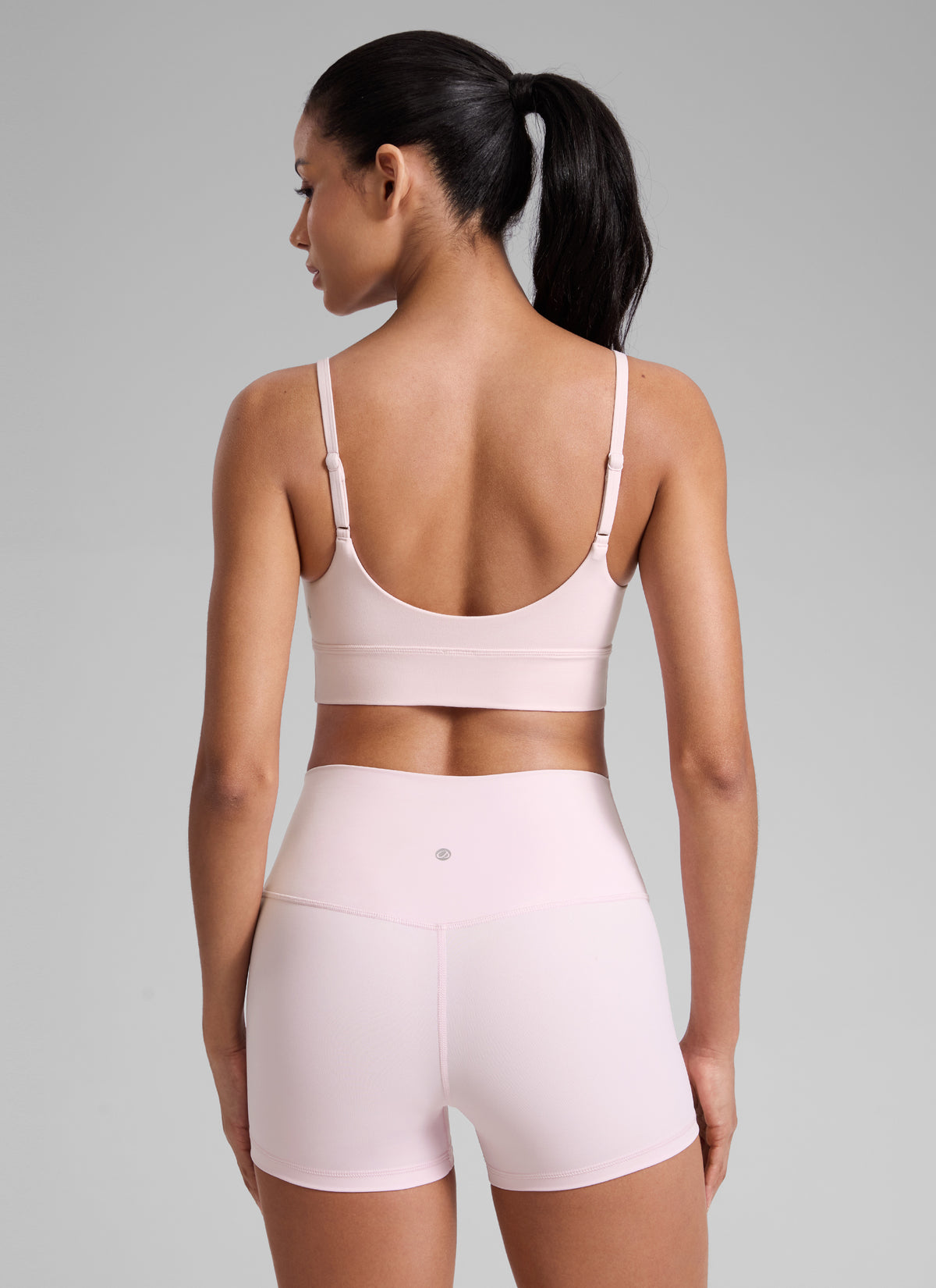 CRZ YOGA Reggiseno sportivo lungo da donna Butterlift con reggiseno integrato Strawberry Pink @model_info:Angelly