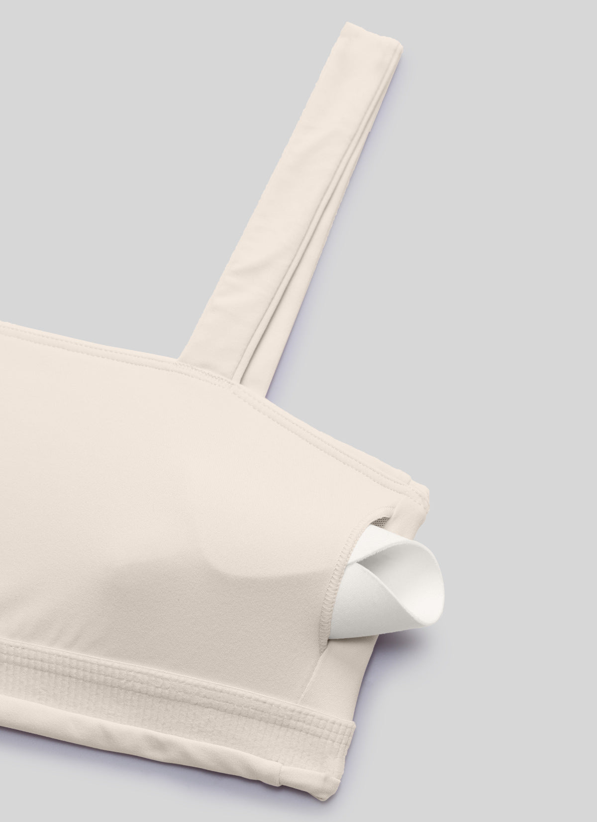 CRZ YOGA Dames Butterlift Workout Vierkante hals Met ingebouwde sport-bh Mojave Tan