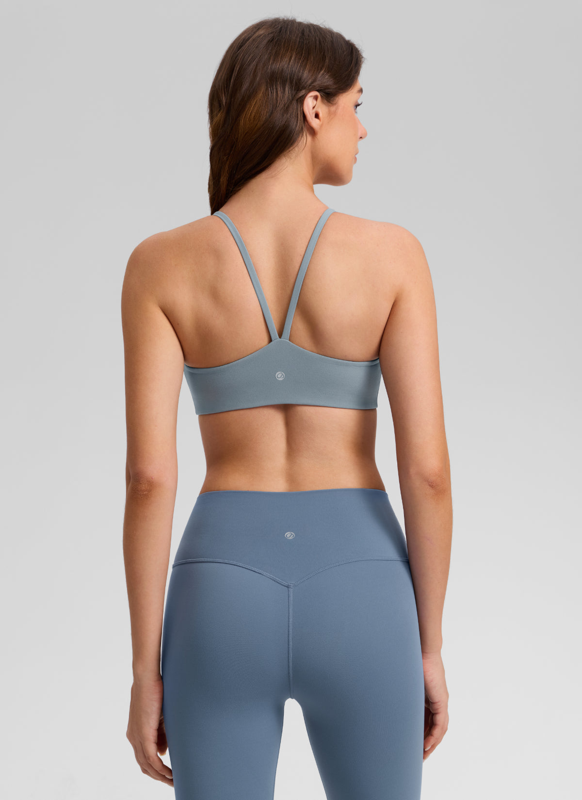 CRZ YOGA Dames Butterlift® Yoga Sportbeha met V-rug en Dubbele Voering, Belgisch Blauw