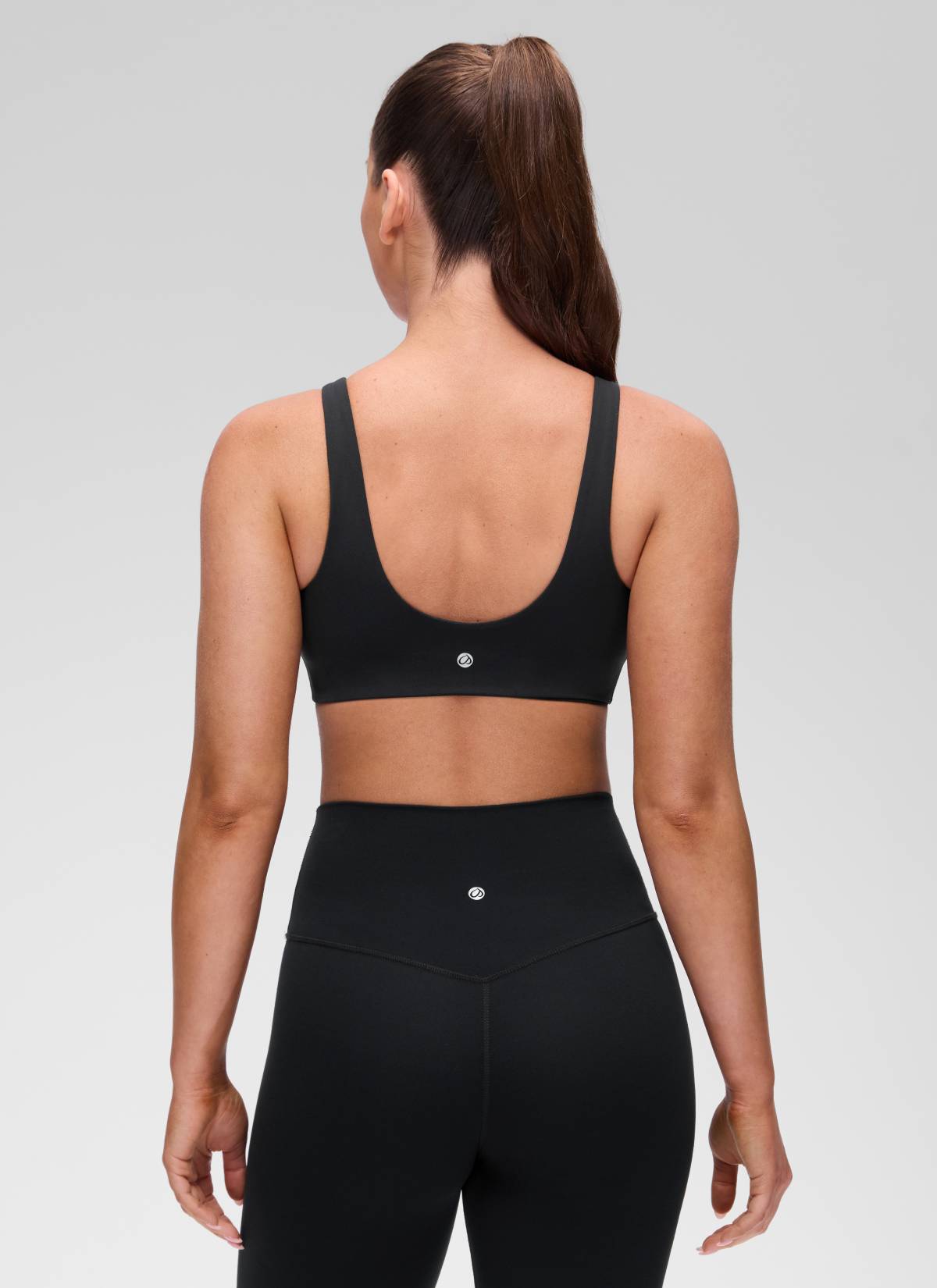 Brassière de sport de yoga à dos en U Butterluxe pour femme CRZ YOGA - Soutien léger Noir