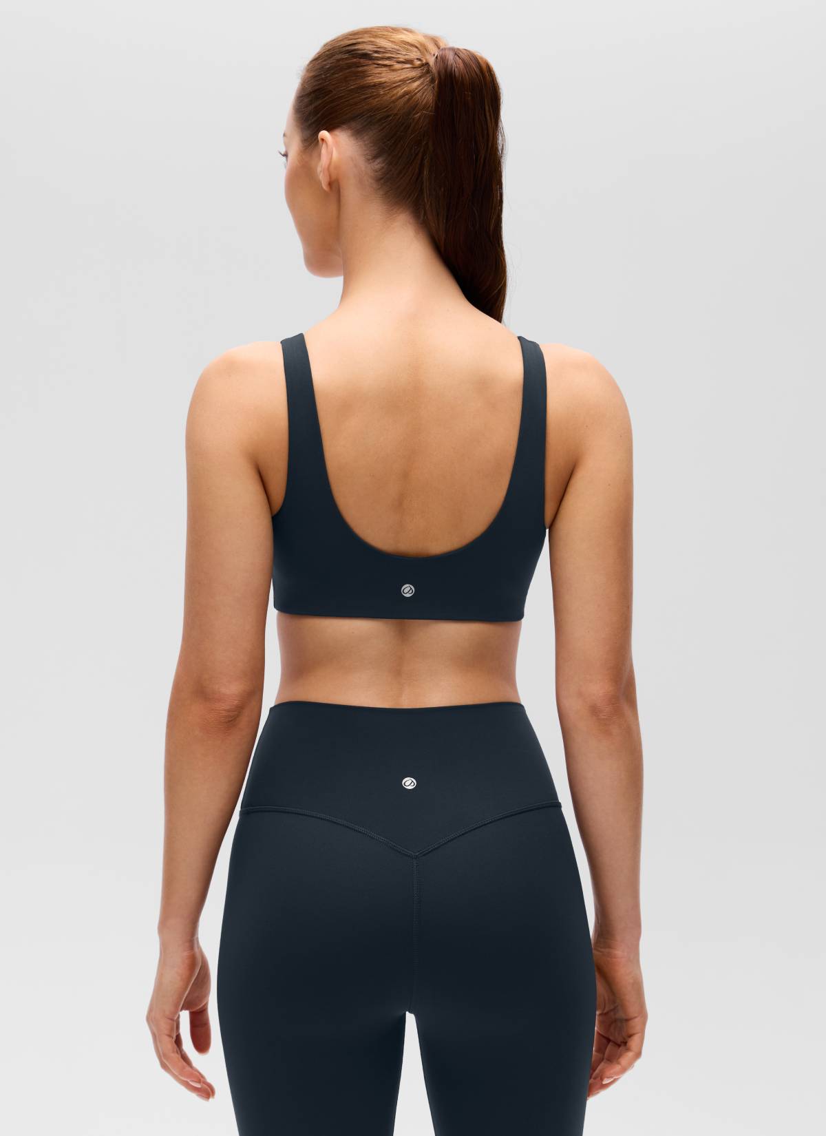 Brassière de sport de yoga à dos en U Butterluxe pour femme CRZ YOGA - Soutien léger Bleu marine