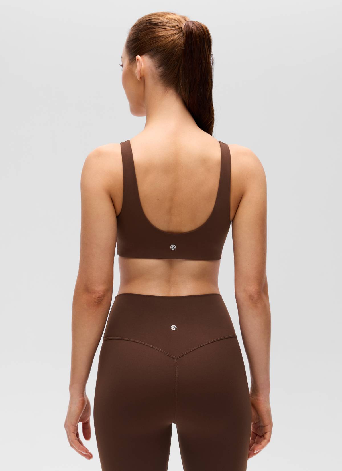 Brassière de sport de yoga à dos en U Butterluxe pour femme CRZ YOGA - Soutien léger Marron lave
