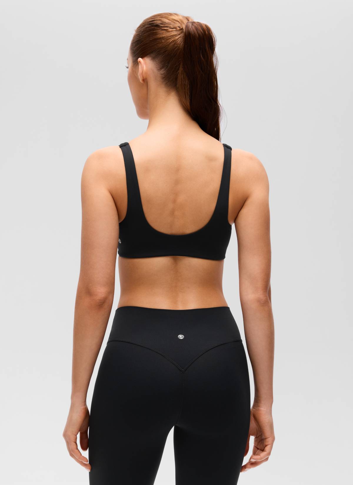 CRZ YOGA Reggiseno Sportivo Donna Butterluxe da Yoga con Scollo a V a Incrocio e Schiena a U Nero