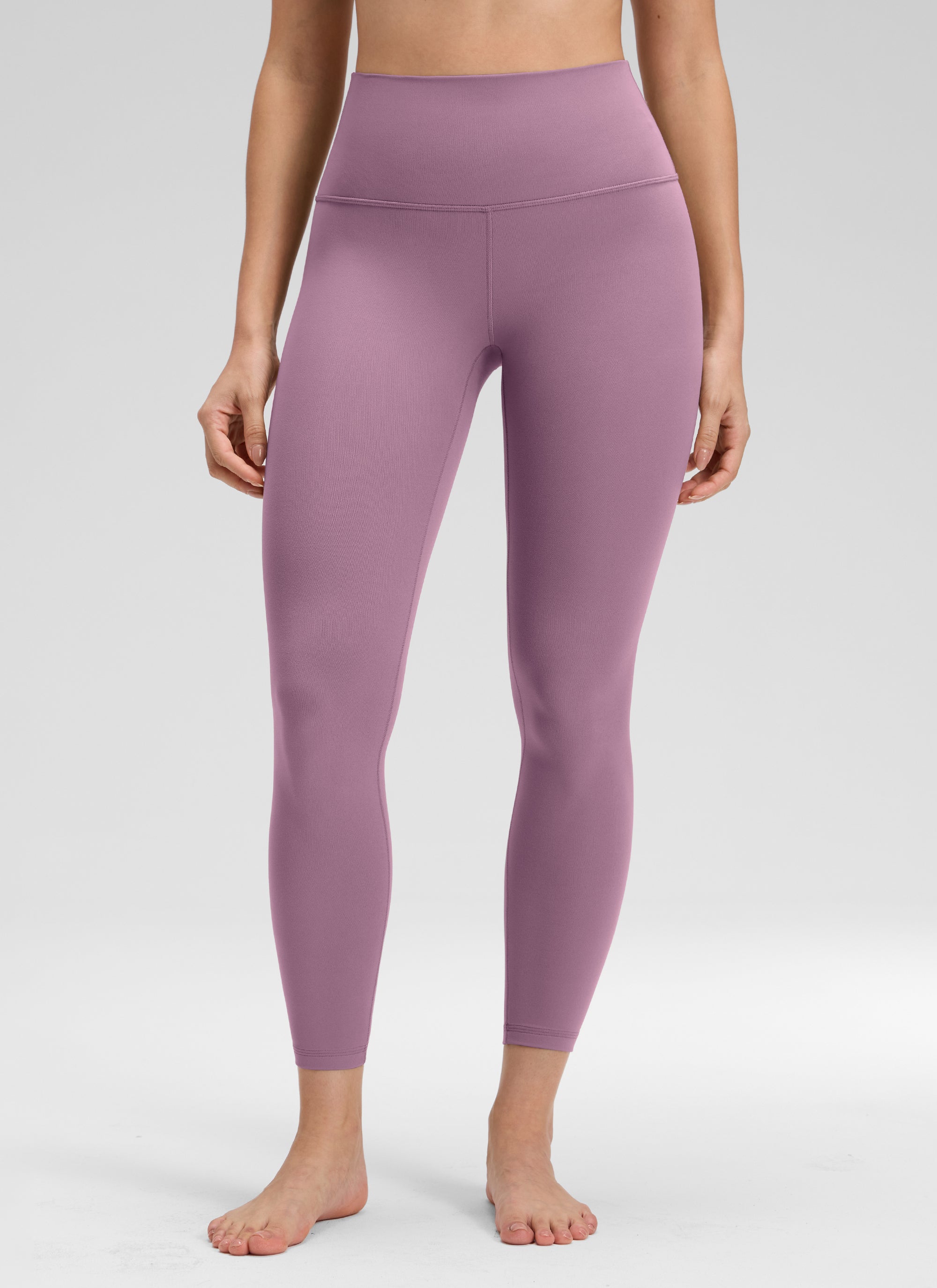 CRZ YOGA – Colanți de yoga pentru femei, model „Yoga Lounge”, talie înaltă, din material Butterluxe, lungime 25”, culoare lavandă deschisă