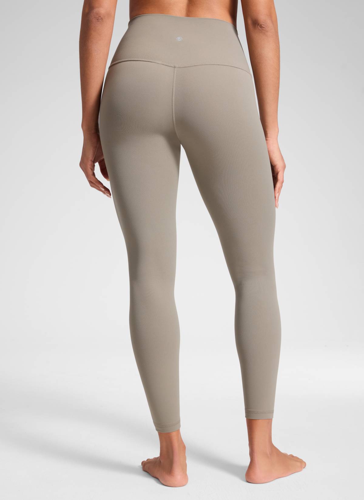 CRZ YOGA - Colanți de yoga pentru femei, model „Yoga Lounge”, cu talie înaltă, din material Butterluxe, lungime 25'' - Gri cenușiu cald