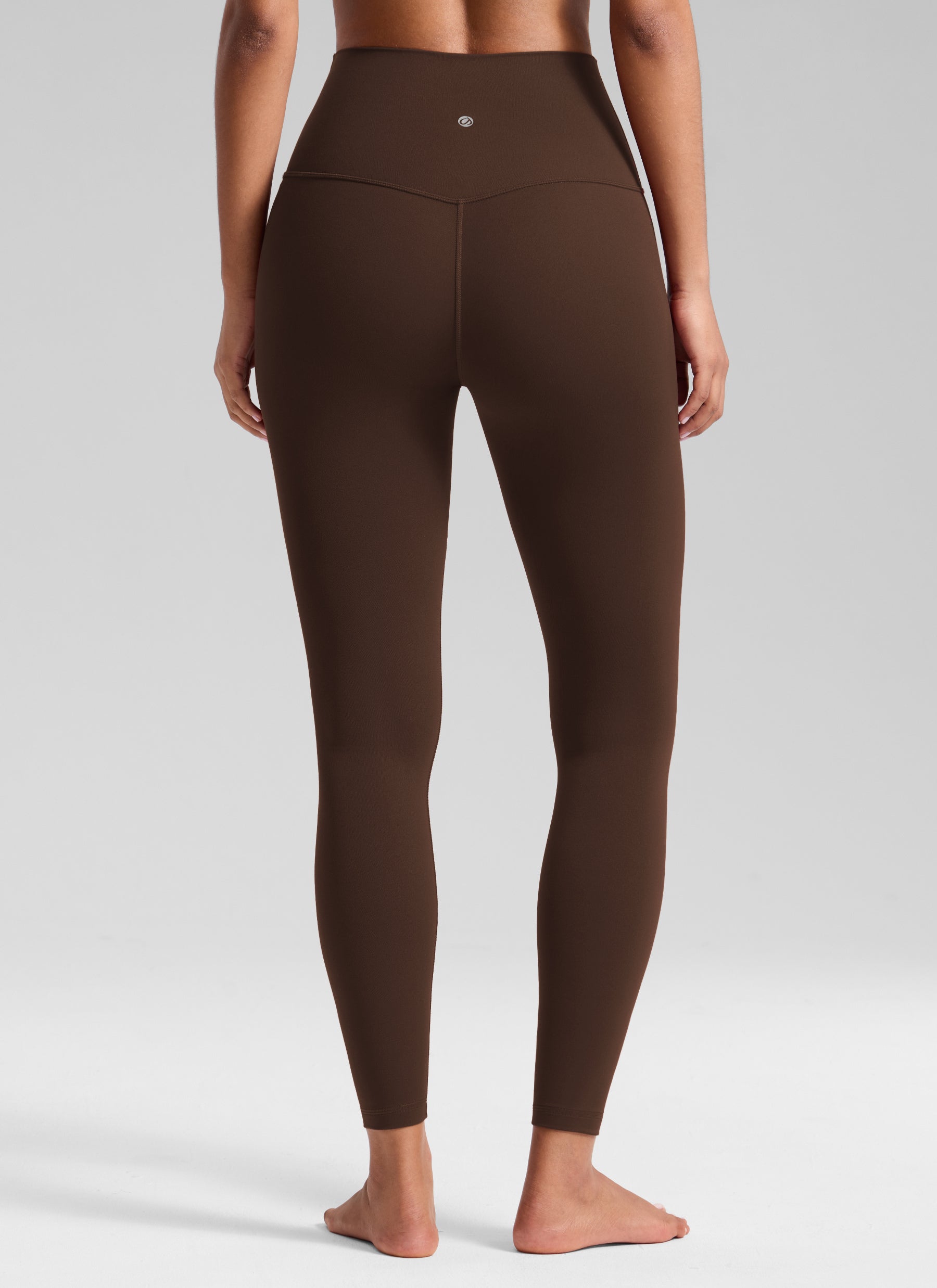 CRZ YOGA Women's Yoga Lounge High Rise Butterluxe Yoga Leggings 25'' Walnut Brown