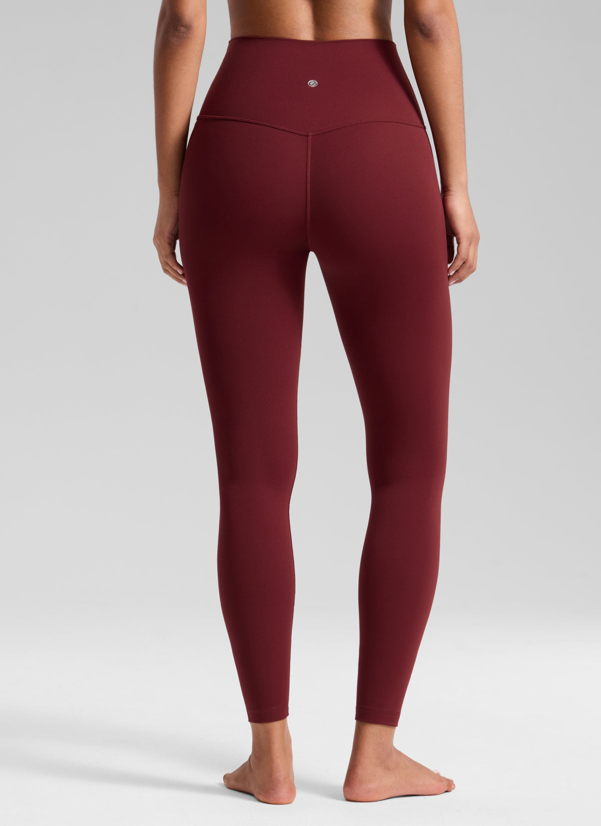 CRZ YOGA Women's Yoga Lounge High Rise Butterluxe Yoga Leggings 25'' Burgundy Bay @model_info:T