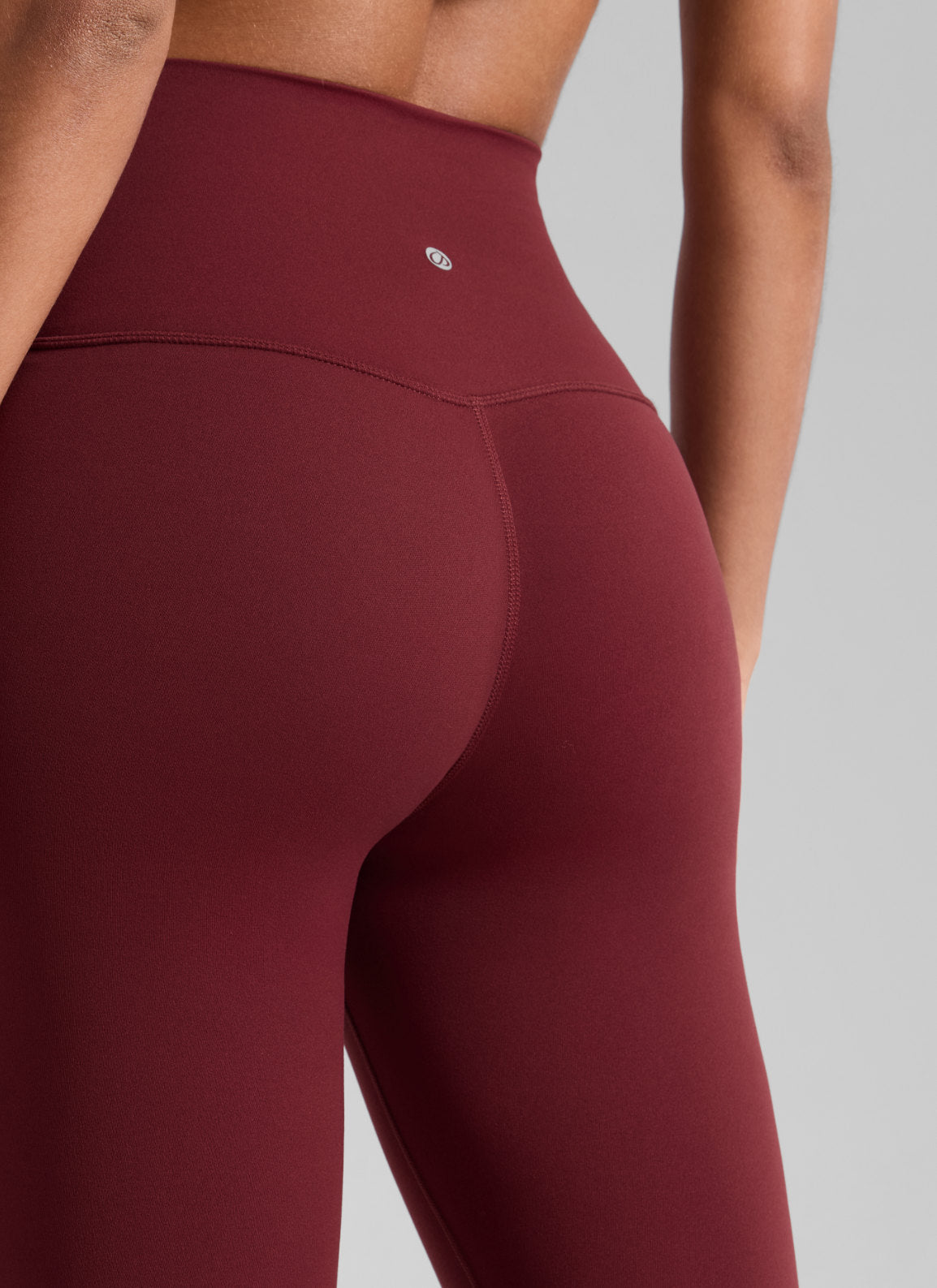 CRZ YOGA Women's Yoga Lounge High Rise Butterluxe Yoga Leggings 25'' Burgundy Bay @model_info:T