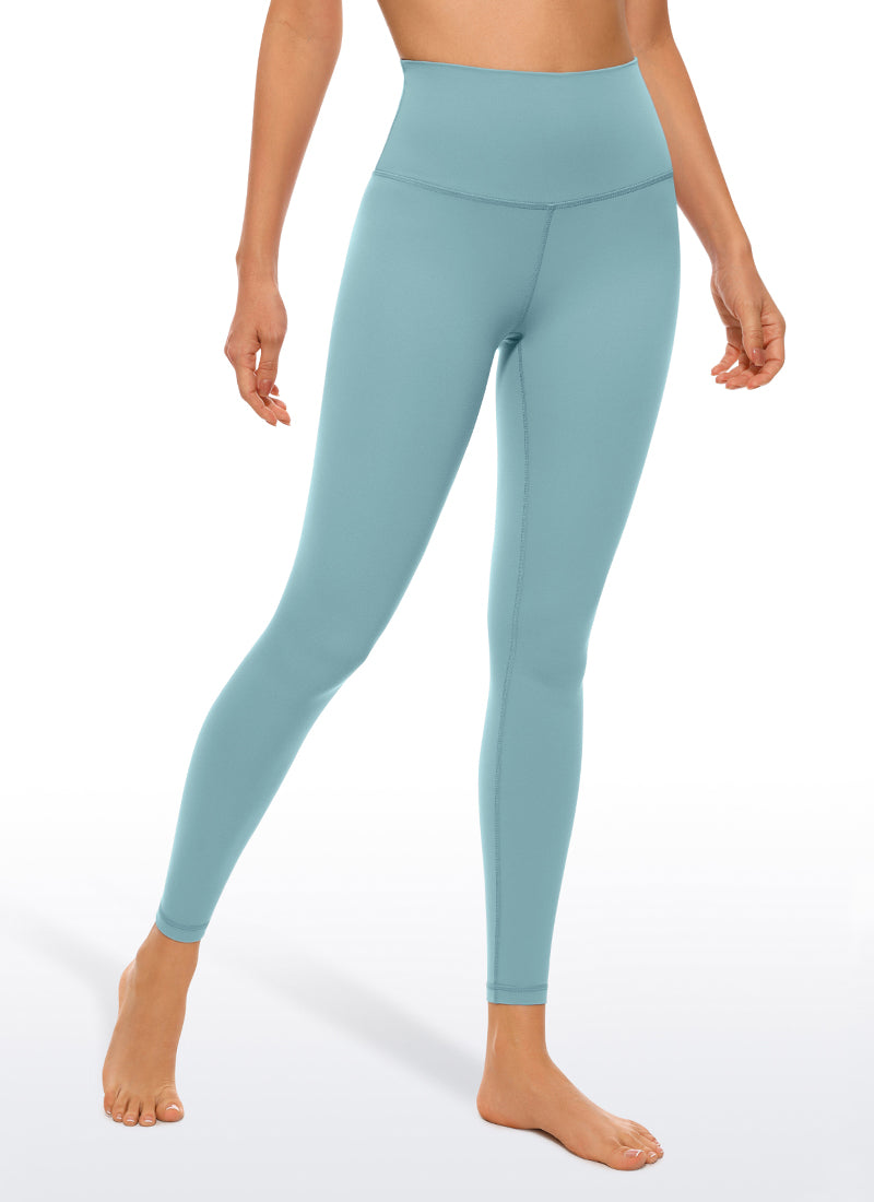 CRZ YOGA Women's Yoga Lounge High Rise Butterluxe Yoga Leggings 25'' Pure Blue