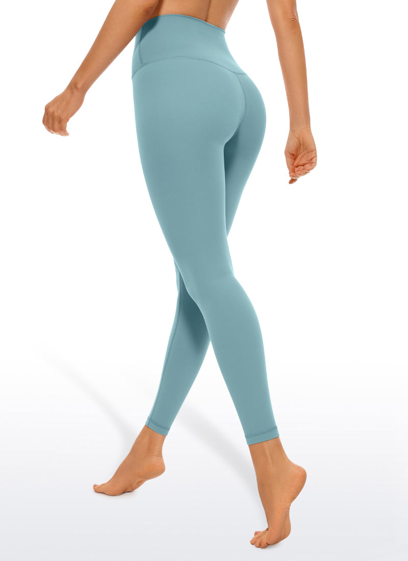 CRZ YOGA Women's Yoga Lounge High Rise Butterluxe Yoga Leggings 25'' Pure Blue