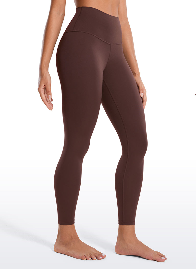 CRZ YOGA Women's Yoga Lounge High Rise Butterluxe Yoga Leggings 25'' Taupe