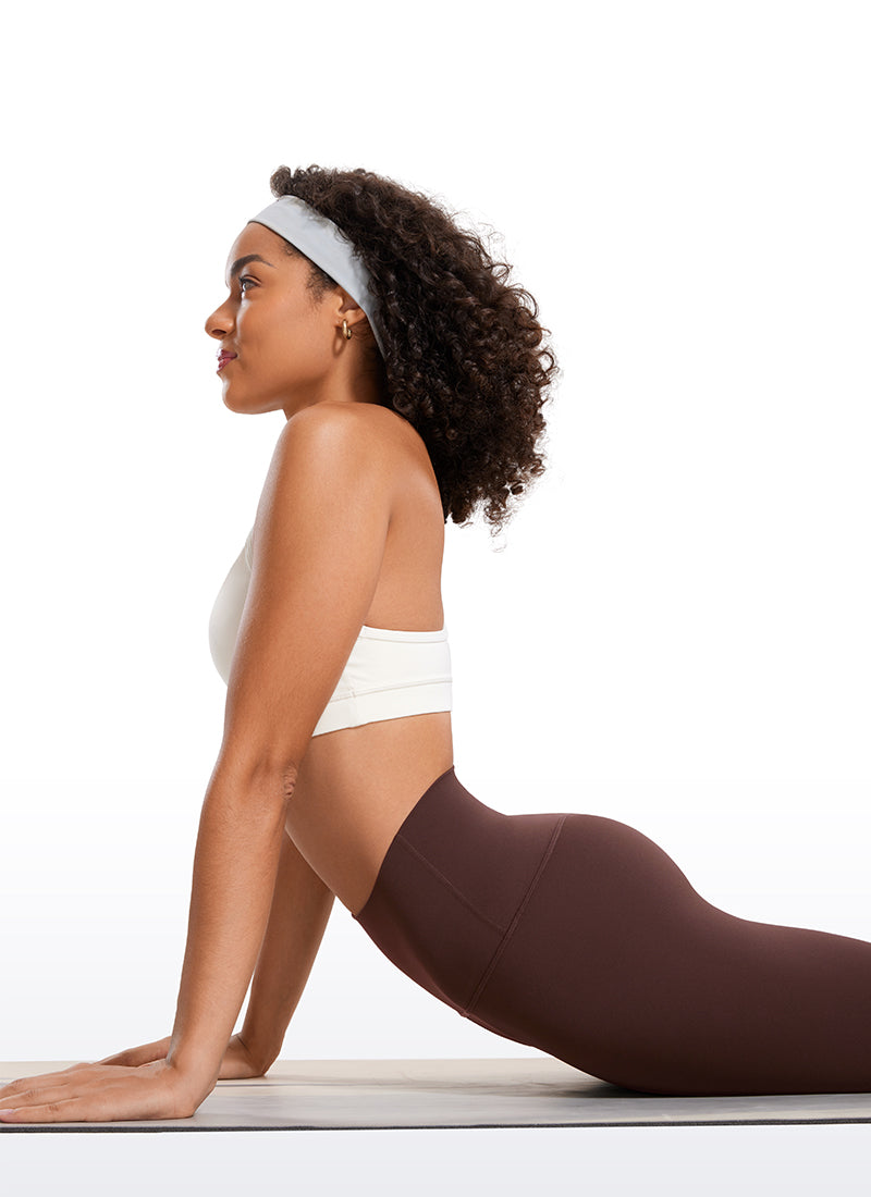 CRZ YOGA Women's Yoga Lounge High Rise Butterluxe Yoga Leggings 25'' Taupe