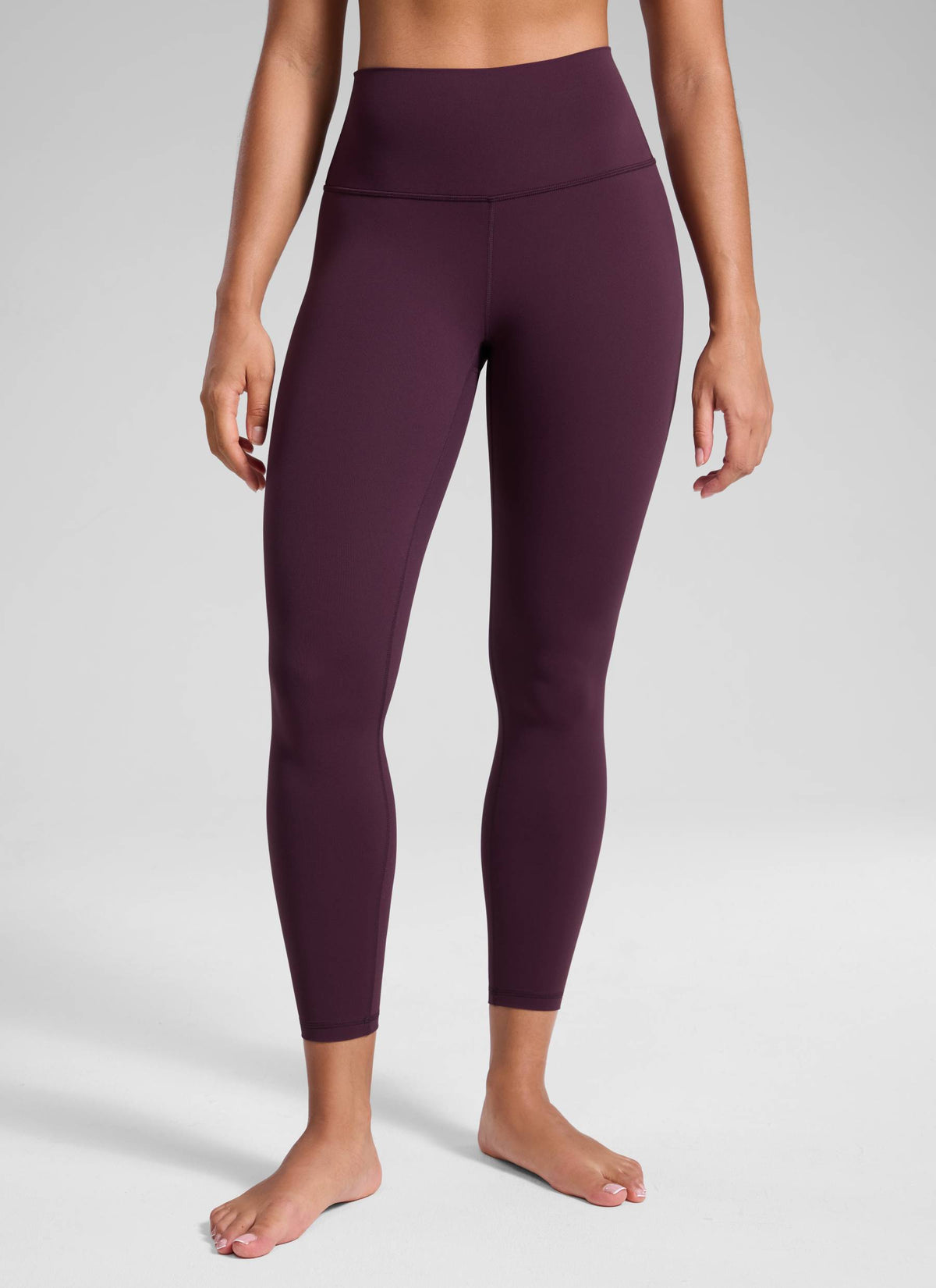 CRZ YOGA Naisten Jooga Oleskelu Korkea Vyötärö Butterluxe Joogalegginsit 64 cm Deep Purple @model_info:Fiona