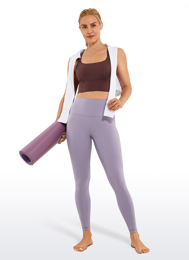CRZ YOGA – Colanți de yoga pentru femei, model „Yoga Lounge”, cu talie înaltă, din material Butterluxe, 25'' – culoare Lavender Mist