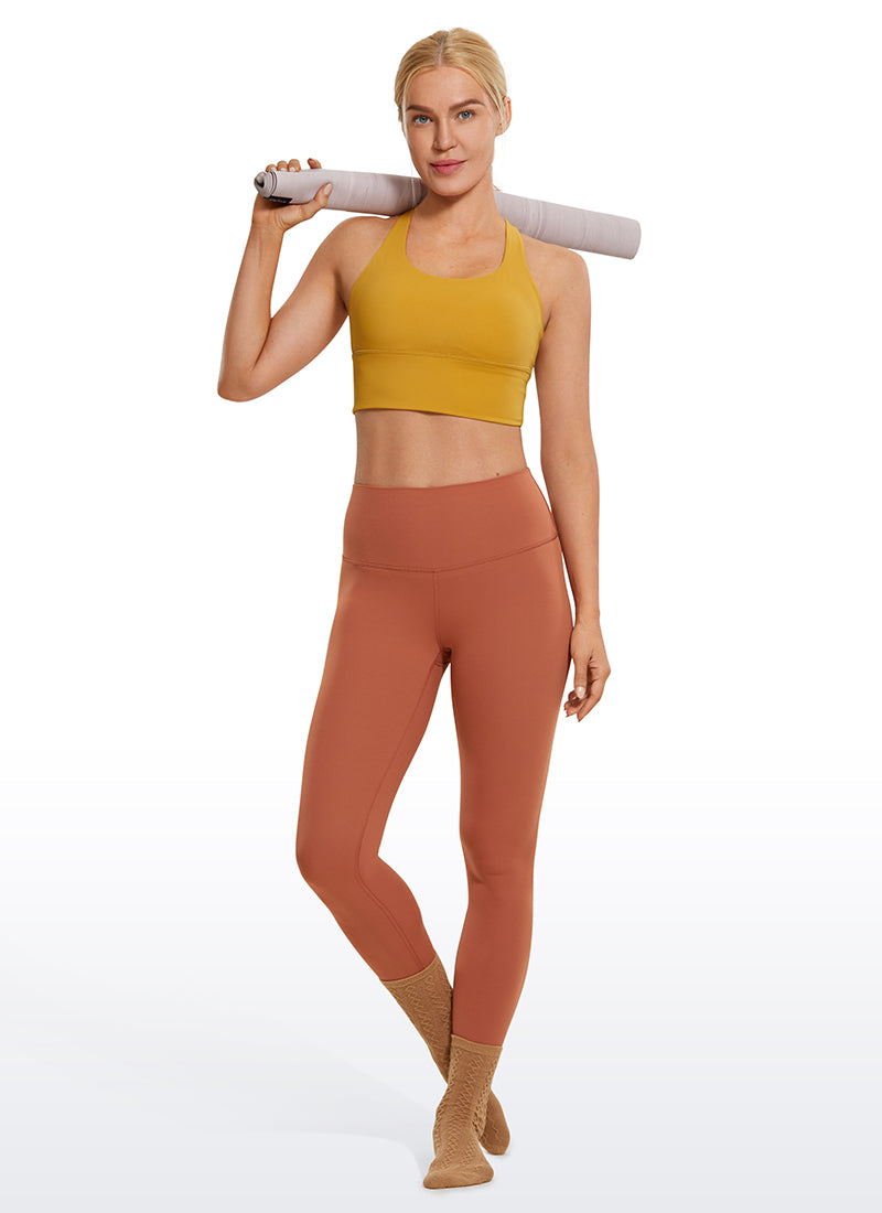 CRZ YOGA Women's Yoga Lounge High Rise Butterluxe Yoga Leggings 25'' The Powder Waxy