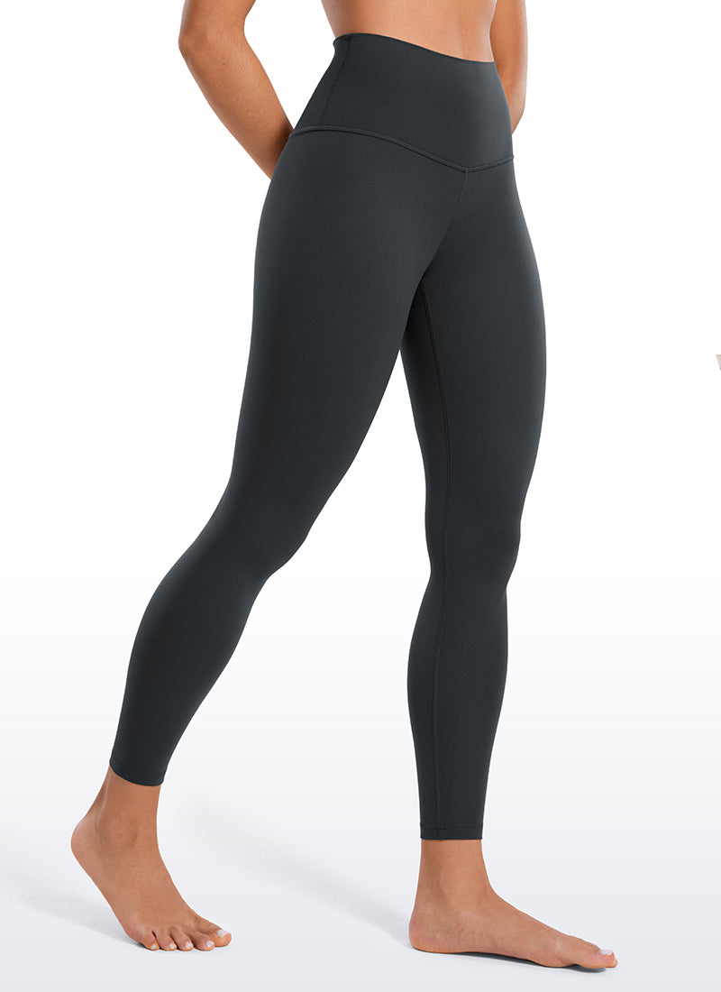CRZ YOGA – Colanți de yoga pentru femei, model „Yoga Lounge”, cu talie înaltă, din material Butterluxe, 25'' Melanite