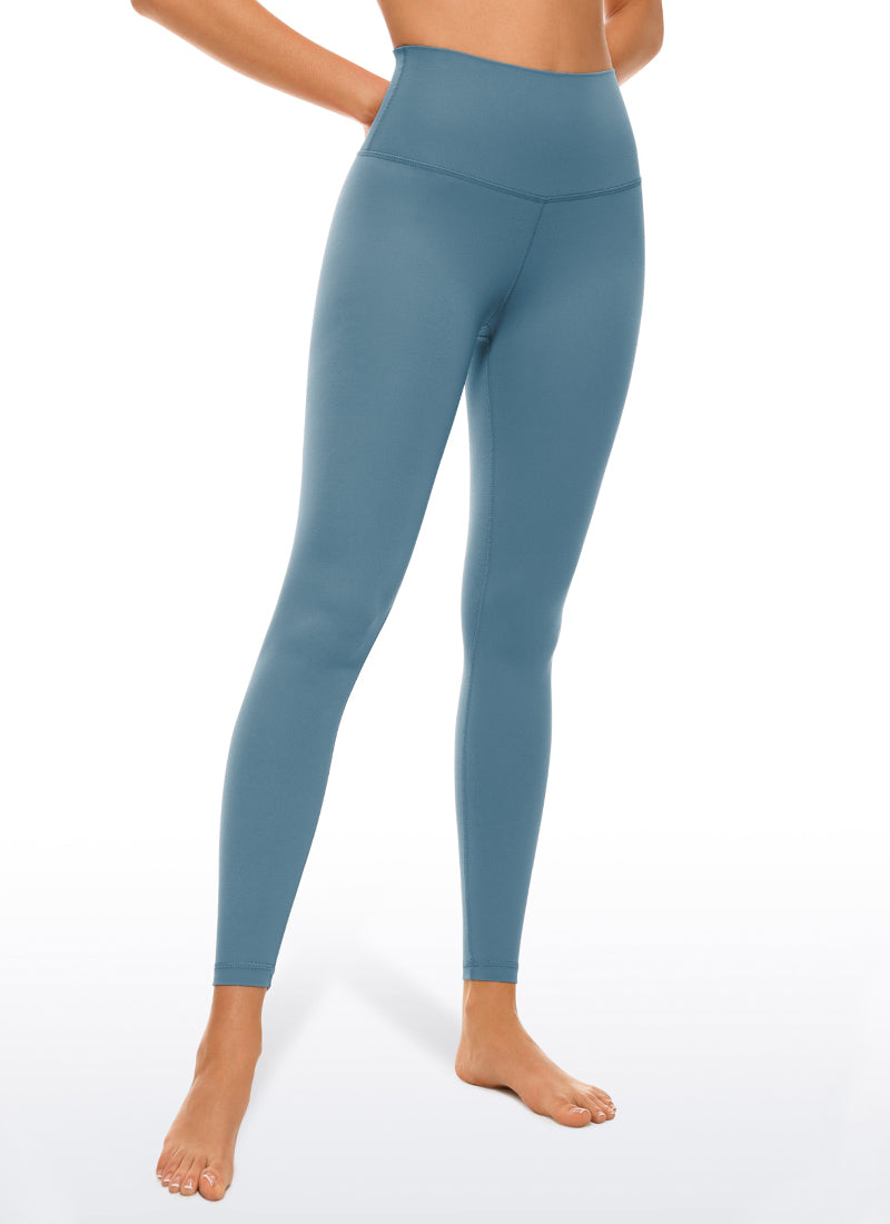 CRZ YOGA Women's Yoga Lounge High Rise Butterluxe Yoga Leggings 25'' Blue Ashes