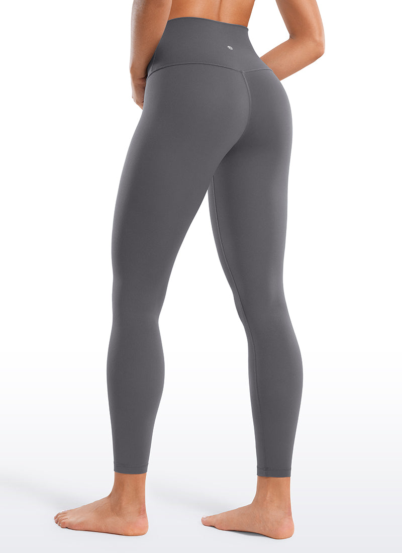 CRZ YOGA – Colanți de yoga pentru femei, model „Yoga Lounge”, cu talie înaltă, din material Butterluxe, lungime 25'' – culoare Dark Carbon