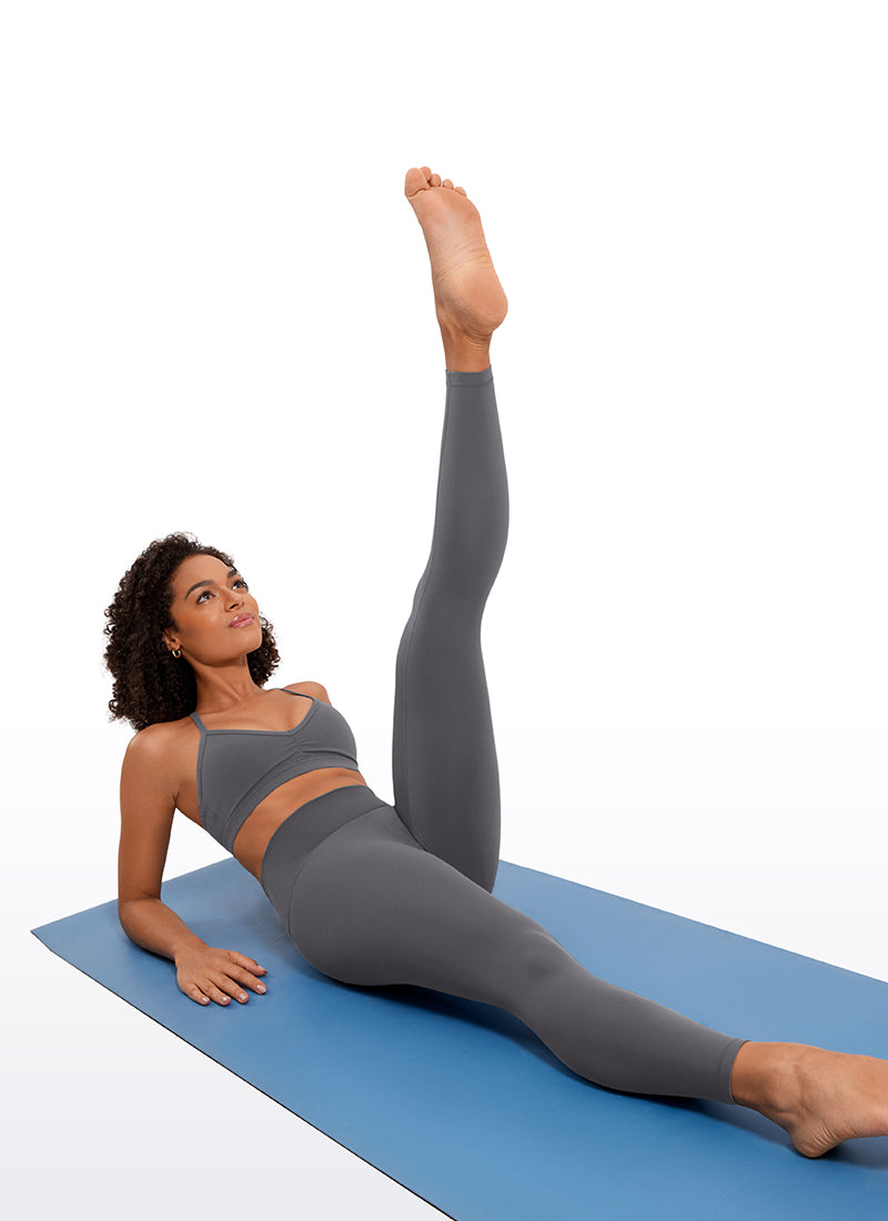 CRZ YOGA – Colanți de yoga pentru femei, model „Yoga Lounge”, cu talie înaltă, din material Butterluxe, lungime 25'' – culoare Dark Carbon
