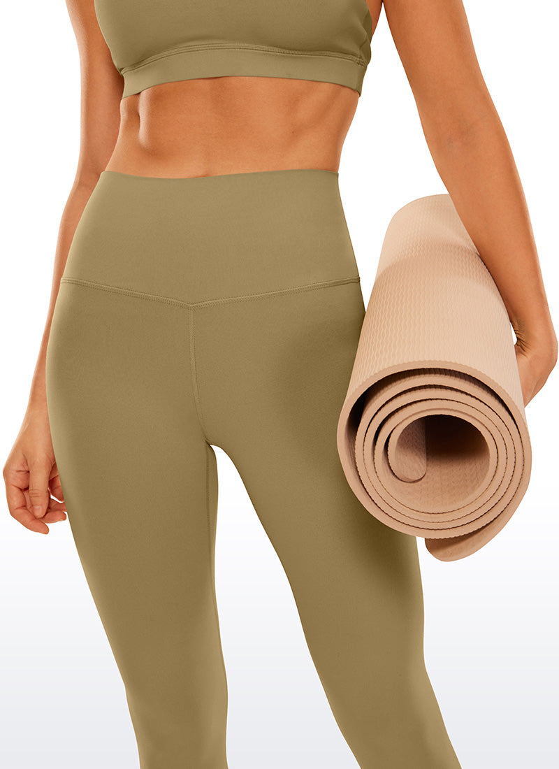 Leggings da Yoga Butterluxe a vita alta Yoga Lounge da donna CRZ YOGA 64 cm Marrone Soul