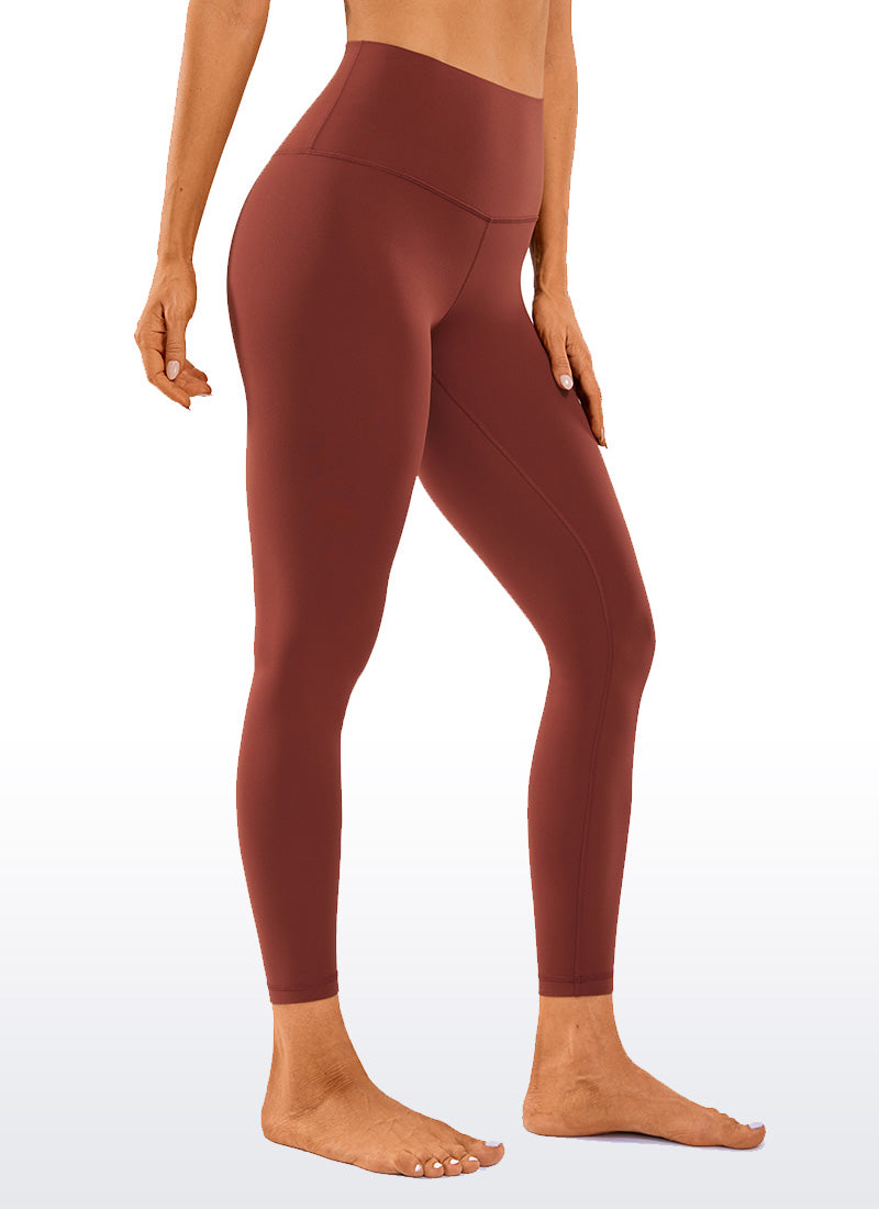Leggings da Yoga Butterluxe a vita alta Yoga Lounge da donna CRZ YOGA 64 cm Marrone Giuggiola